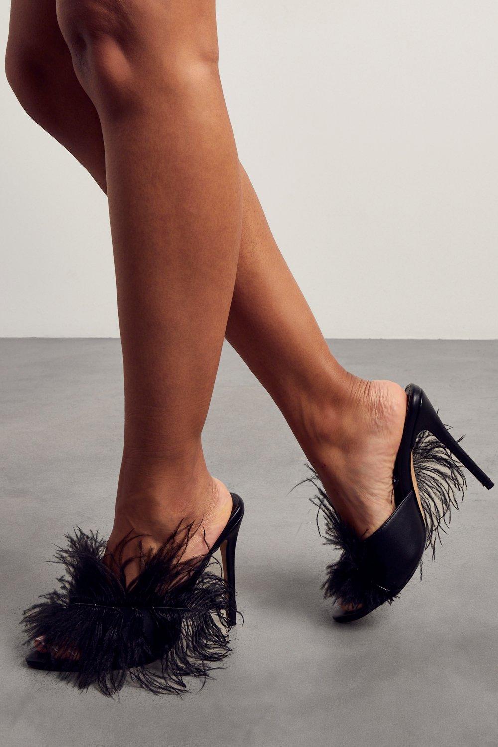 Feather store mules heels