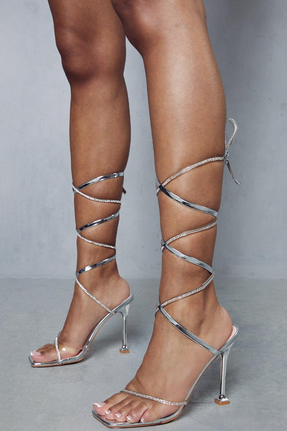 misspap lace up heels