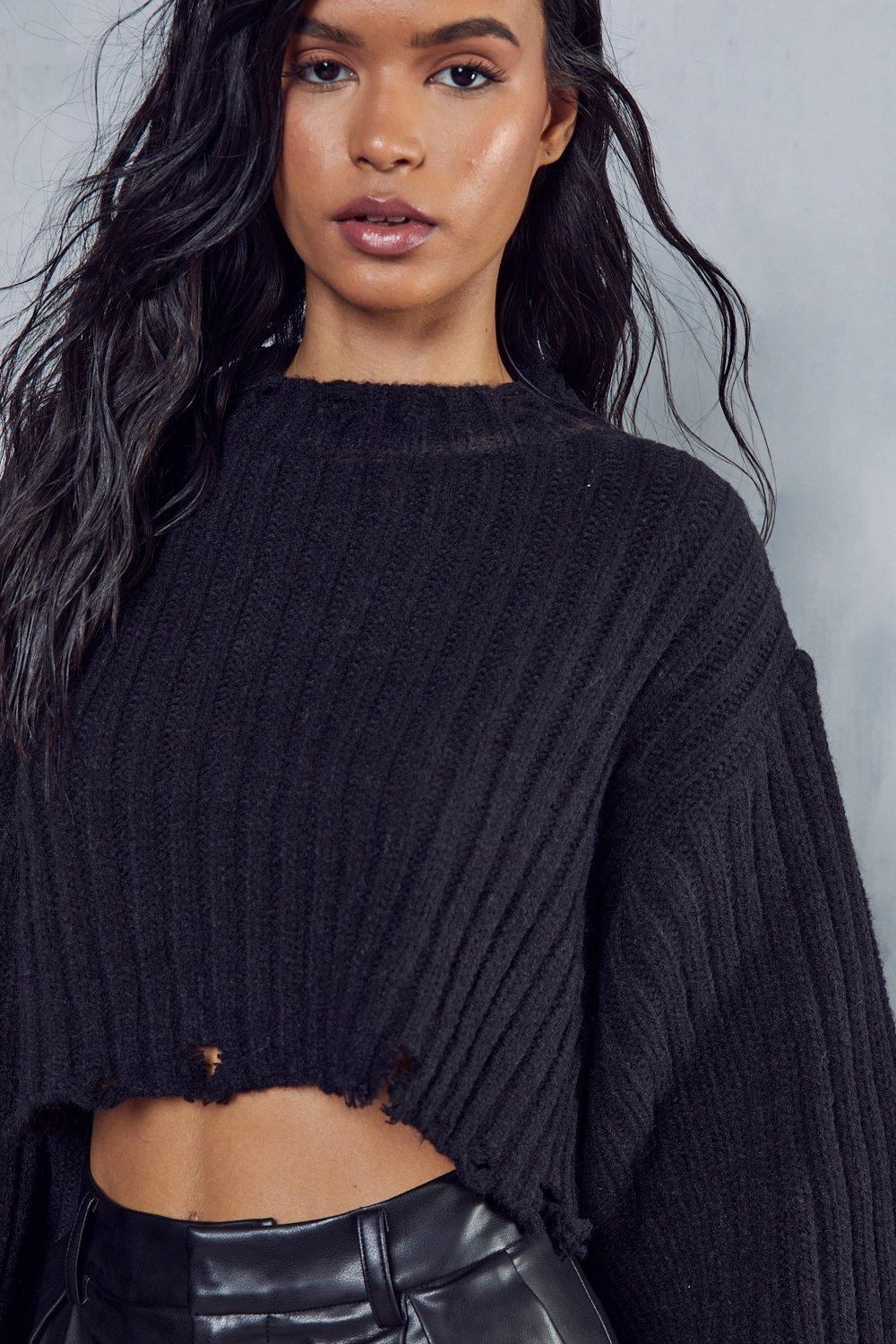 Cropped knitwear clearance