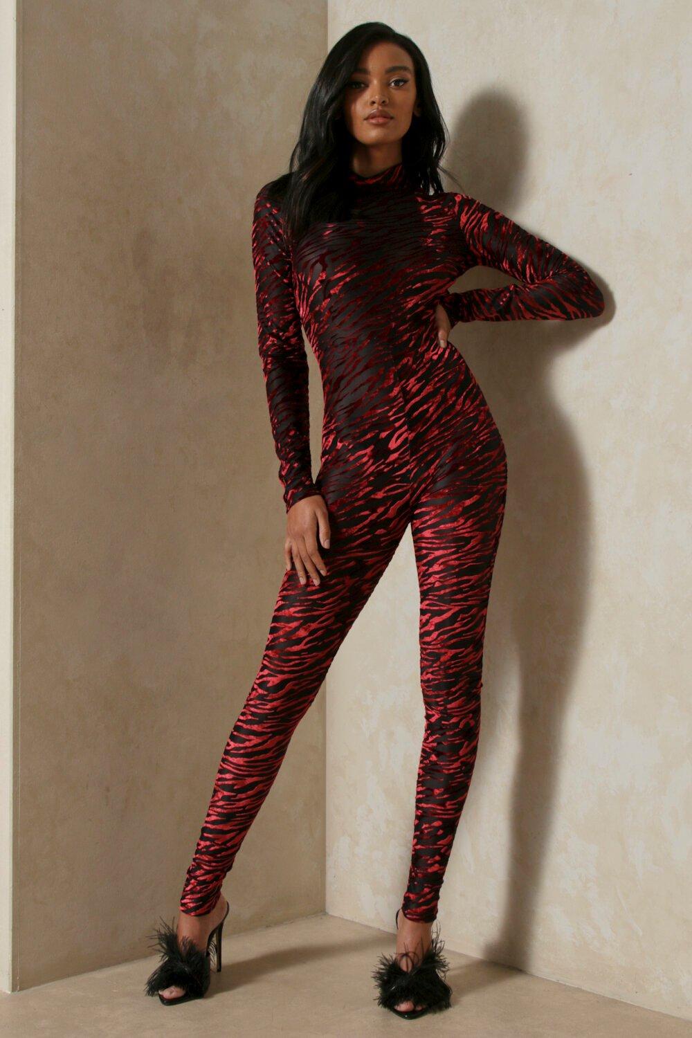 Misspap leopard print store jumpsuit