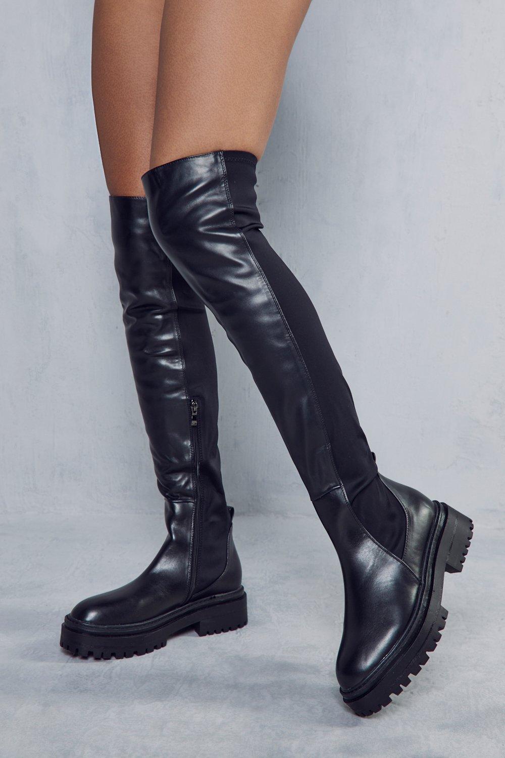 Stradivarius over the hot sale knee boots