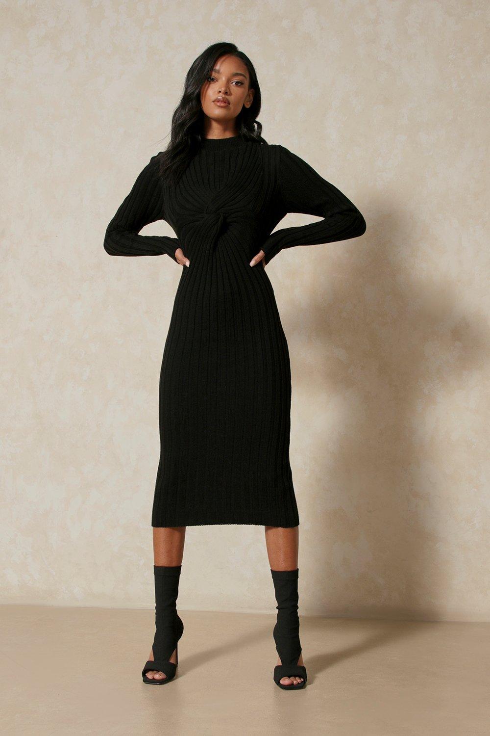 Black twist outlet front jumper