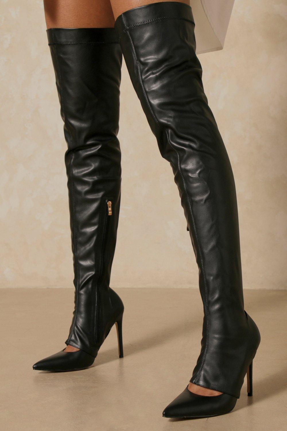 Cut out thigh hotsell high boots