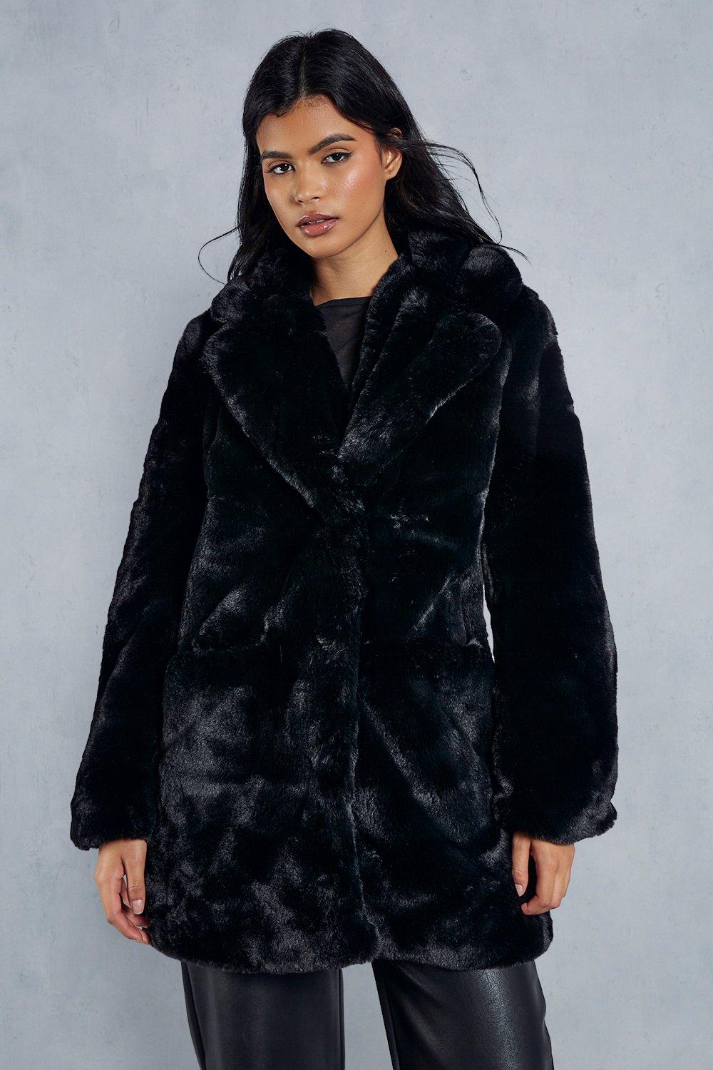 MissPap Oversized Faux Fur Coat | Debenhams
