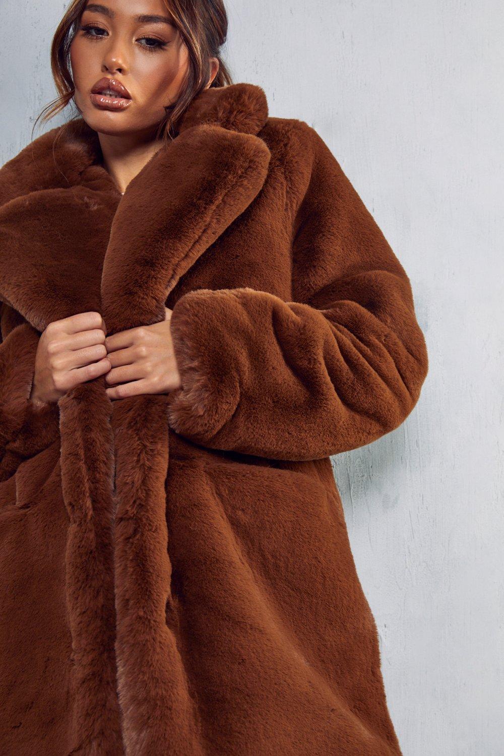 Boohoo hotsell fluffy coat