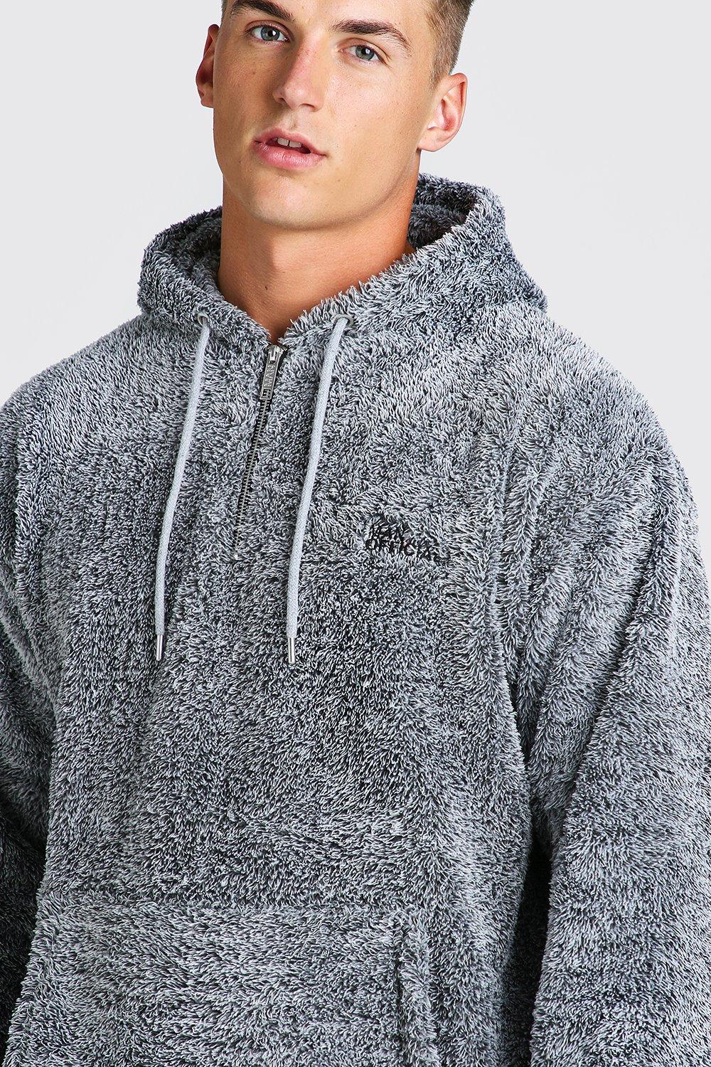 hoodie peau de mouton homme