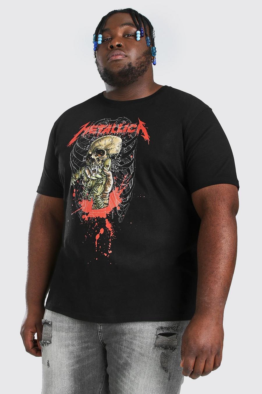 Black Plus size - Metallica T-shirt med tryck image number 1