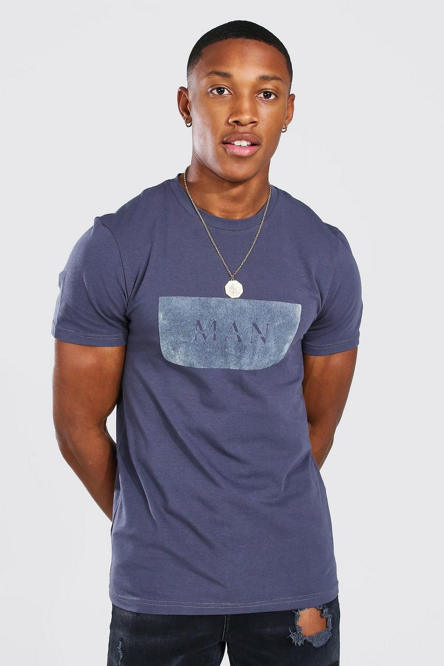 T-shirt imprimé MAN, Charcoal image number 1