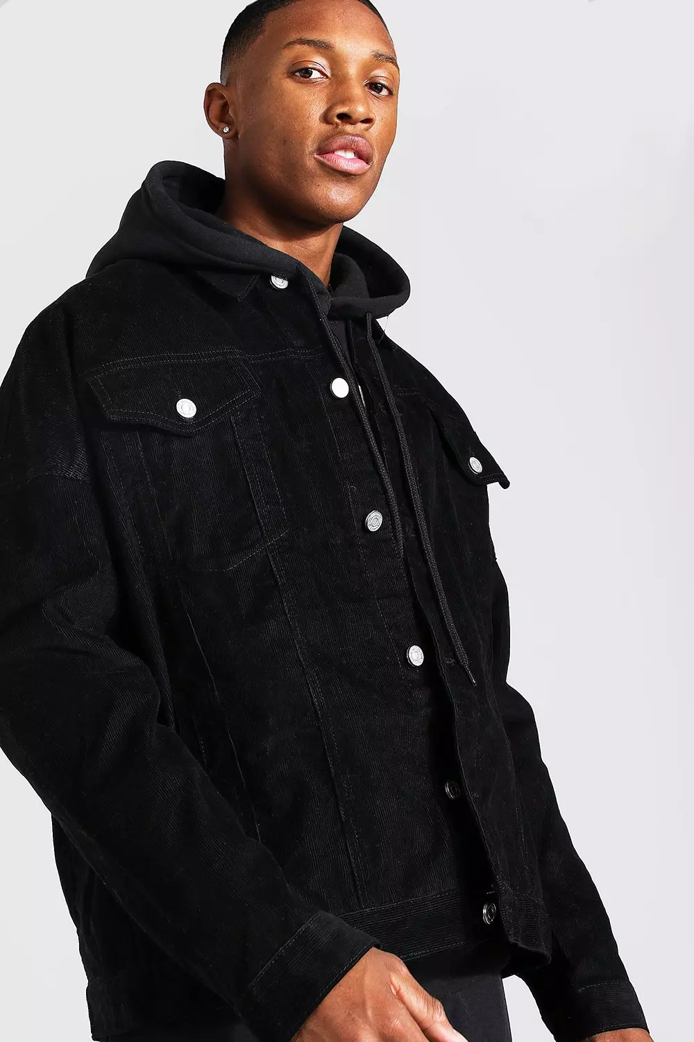 Black cord 2025 jacket men