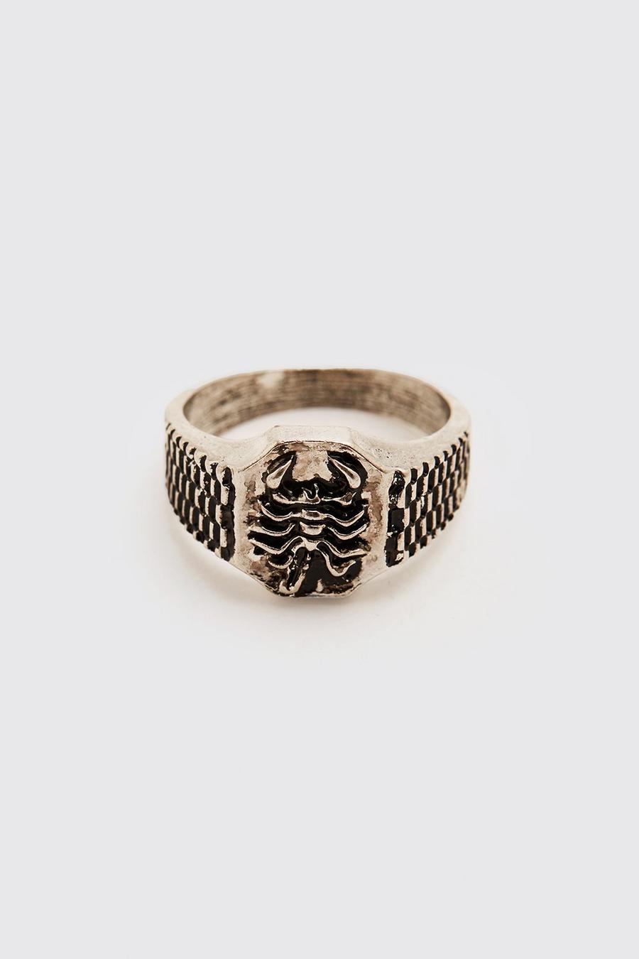 Silver Ring med skorpion image number 1