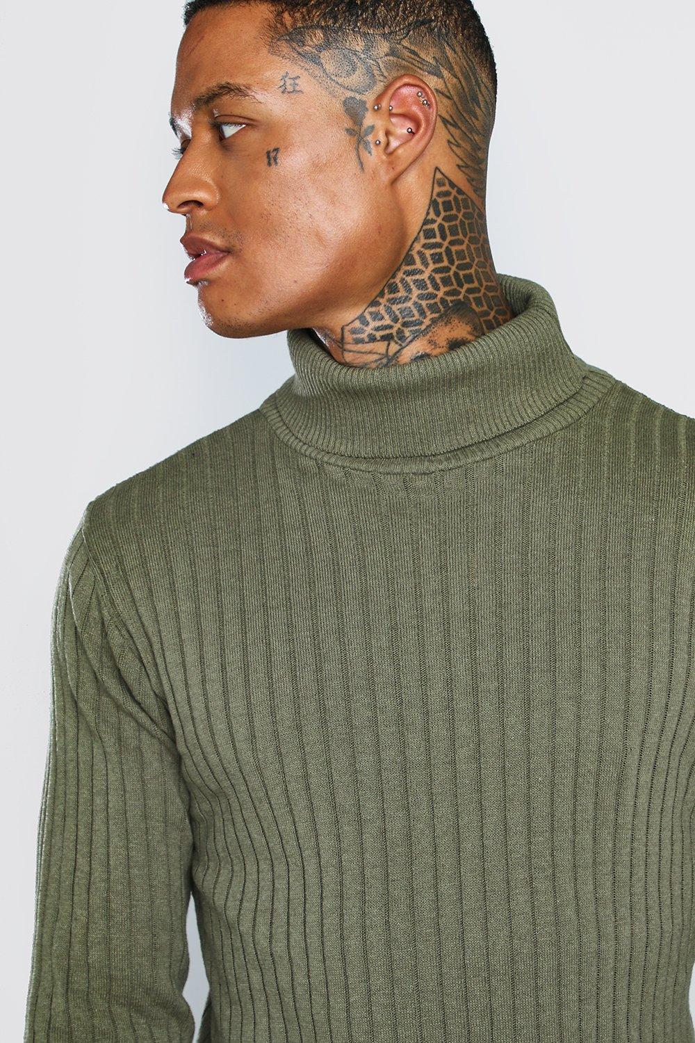 Khaki hotsell ribbed jumper