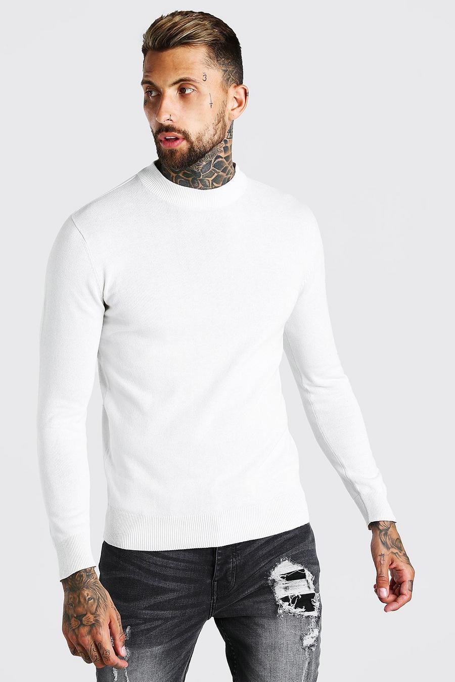 Pullover mit Rollkragen, Weiß image number 1
