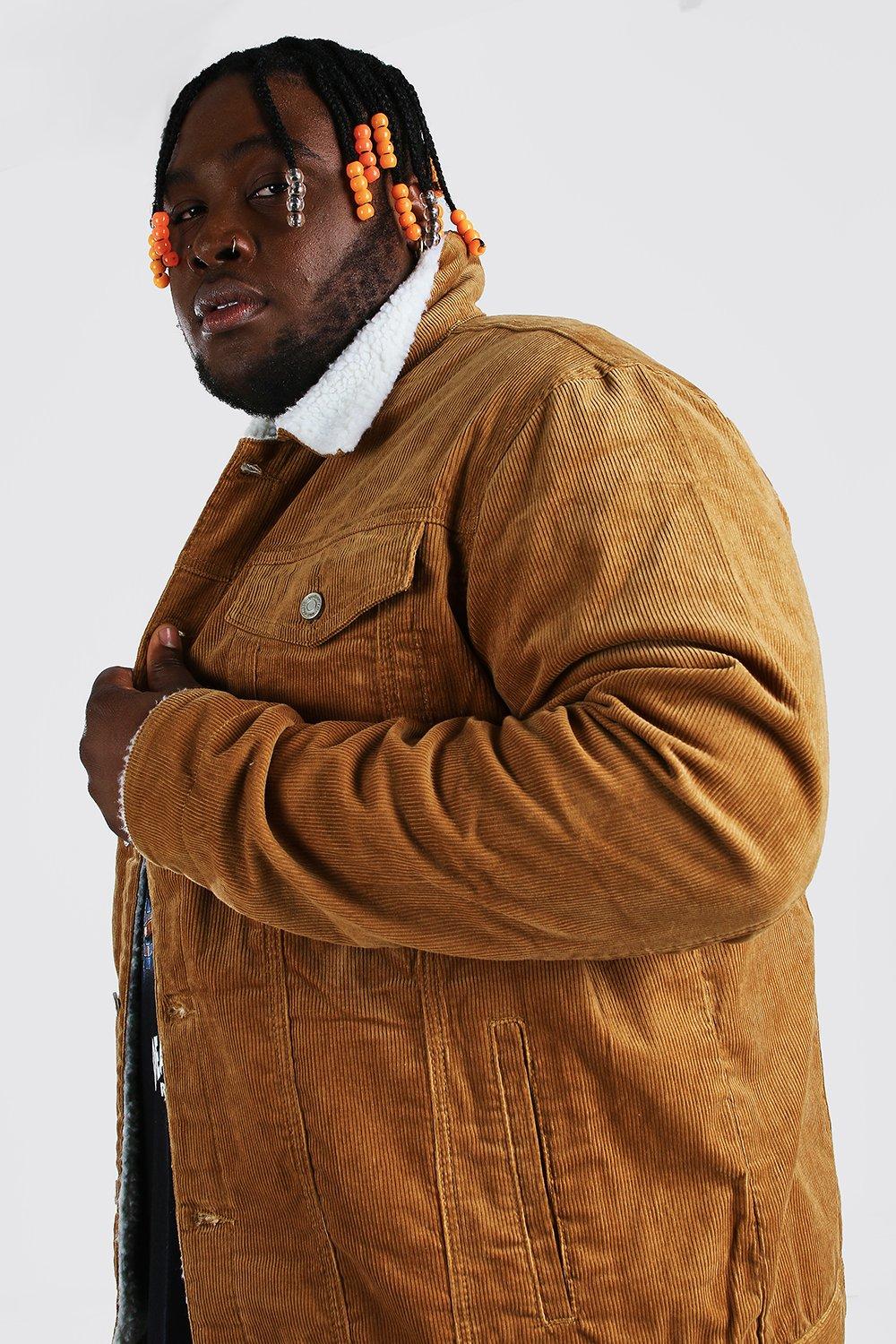 Tan borg collar cord on sale jacket