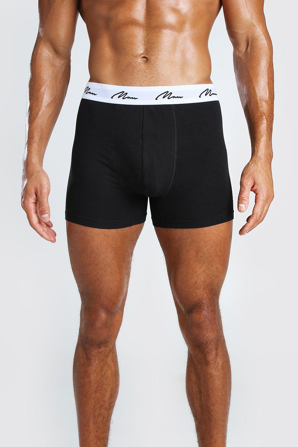 Pack 3 negros con texto Man | boohoo