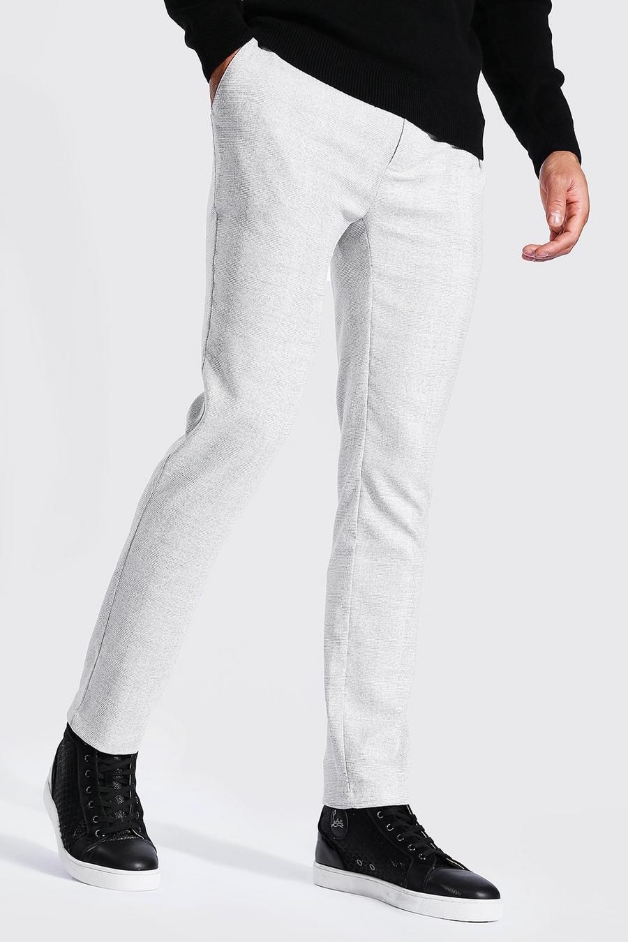 Pantaloni skinny eleganti a quadretti smart, Grigio image number 1