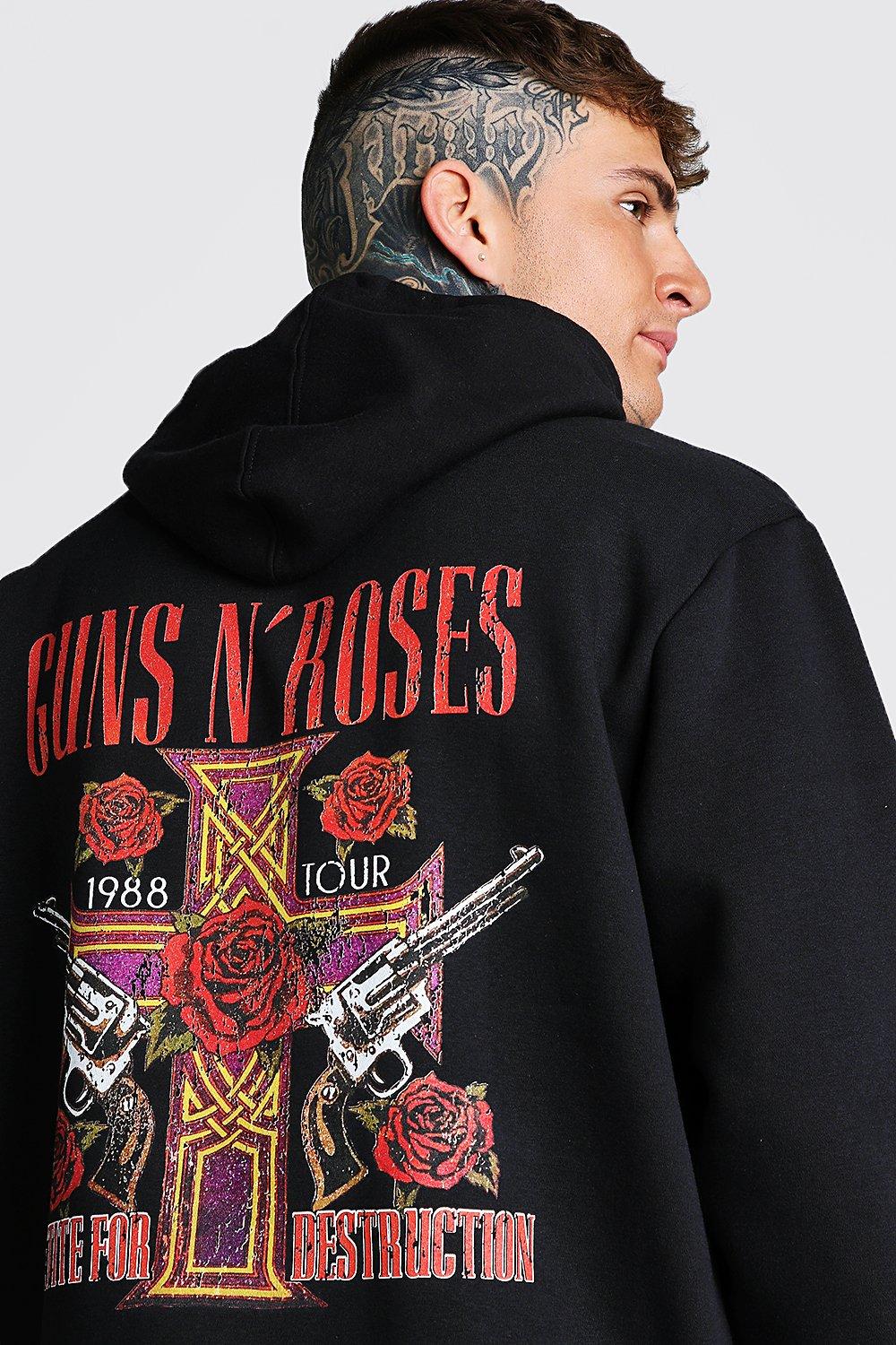 Sweat a capuche coupe oversize Guns N Roses