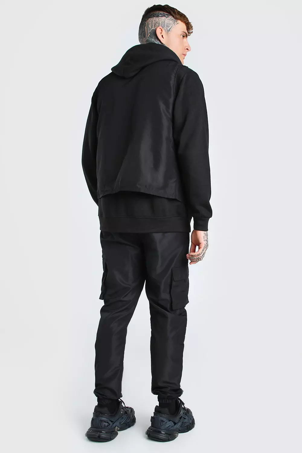 Black Official Shell Utility Vest And Jogger Set alternative image
