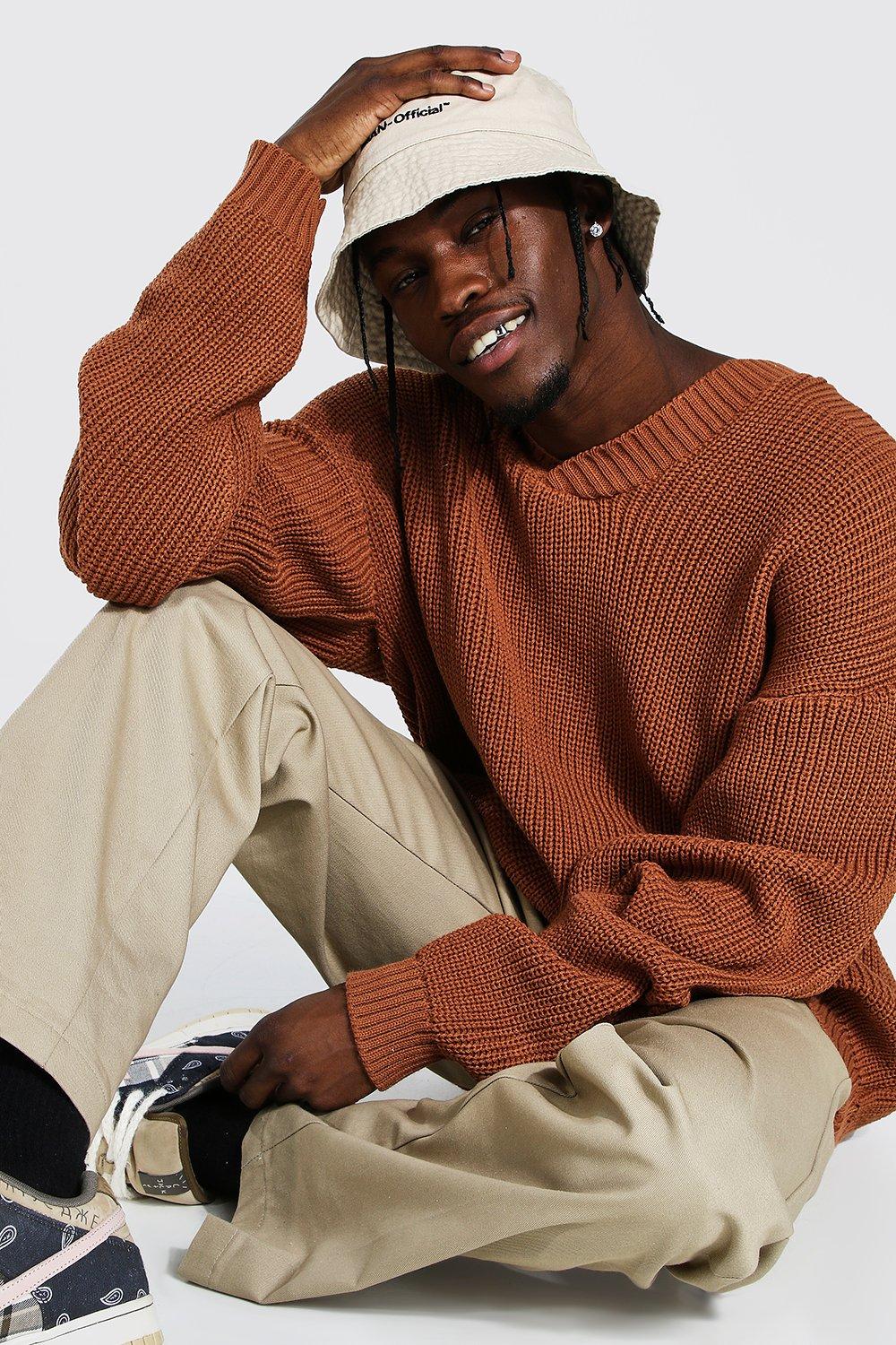 Chunky v neck outlet sweater