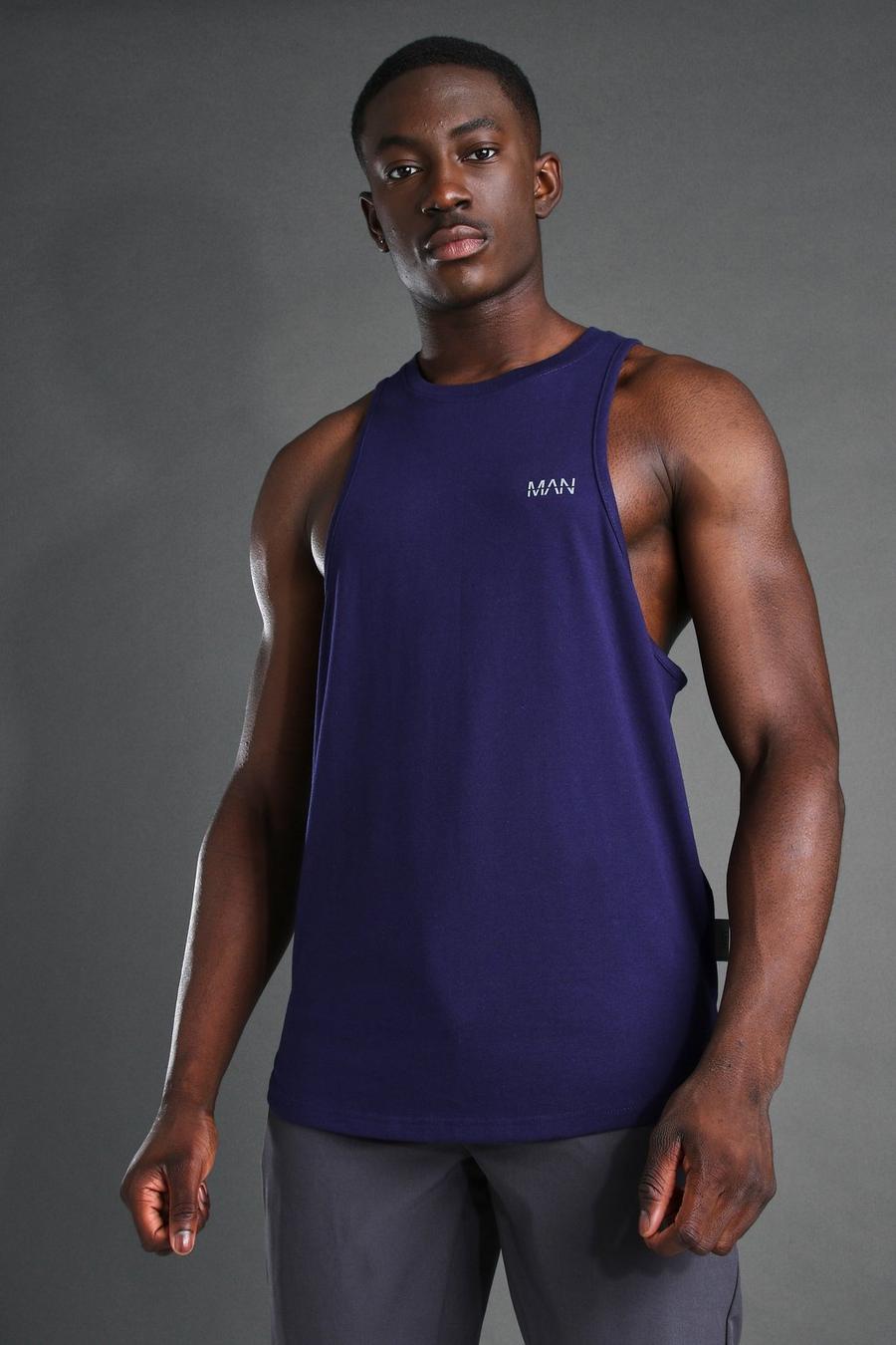 Camiseta sin mangas de gimnasio con espalda cruzada - MAN Active image number 1