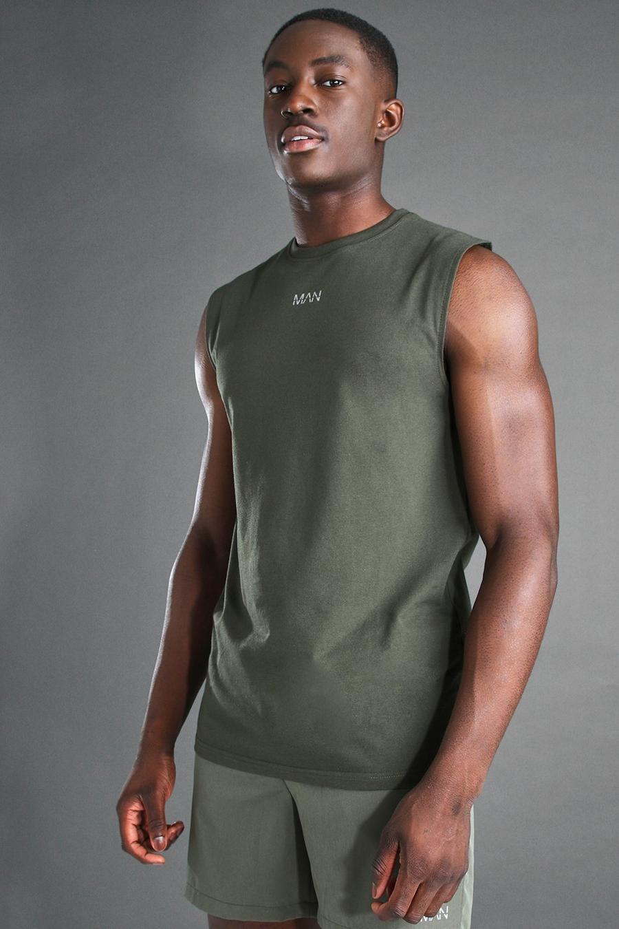 Camiseta sin mangas - MAN Active, Caqui image number 1