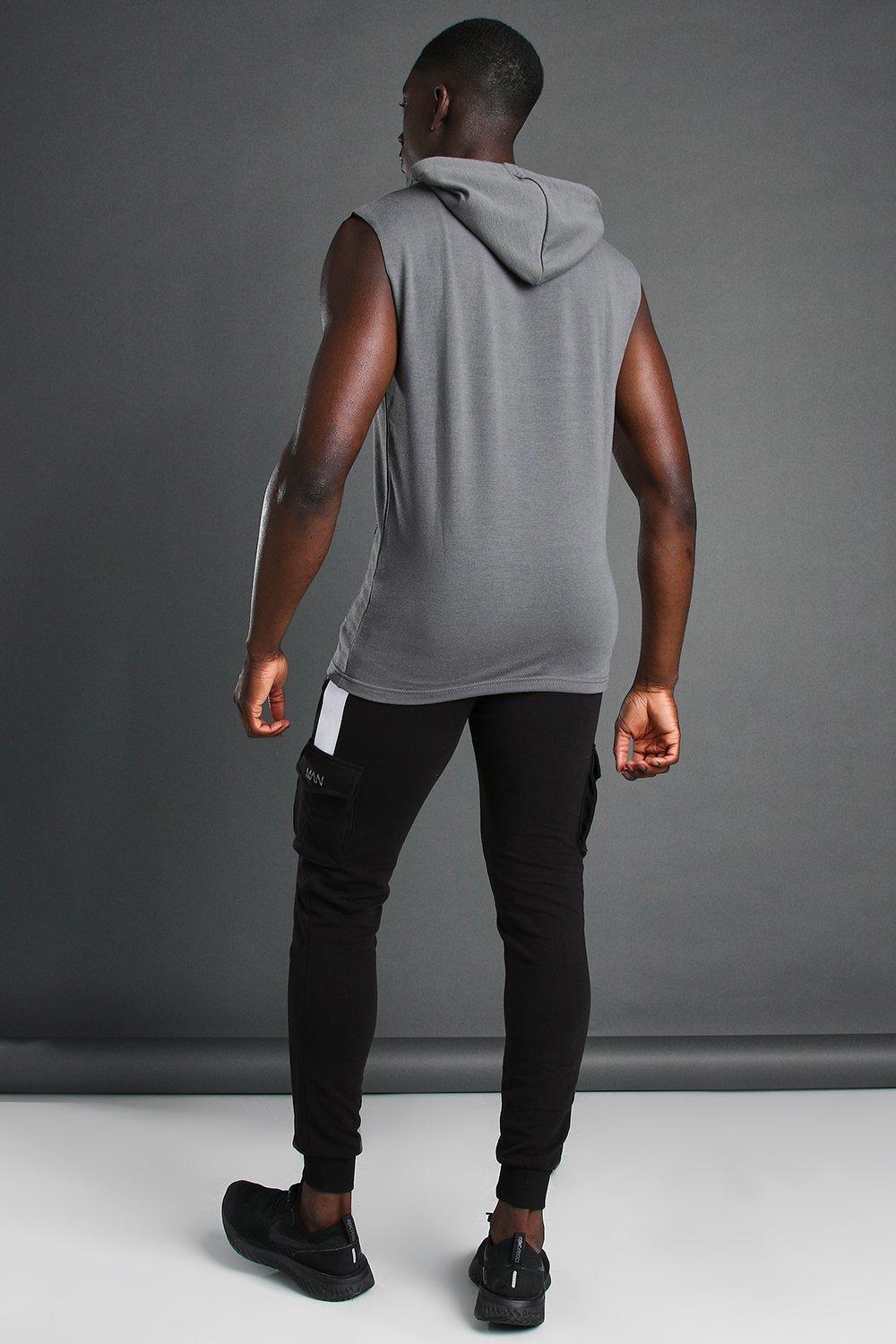 MAN Active Sleeveless Gym Hoodie