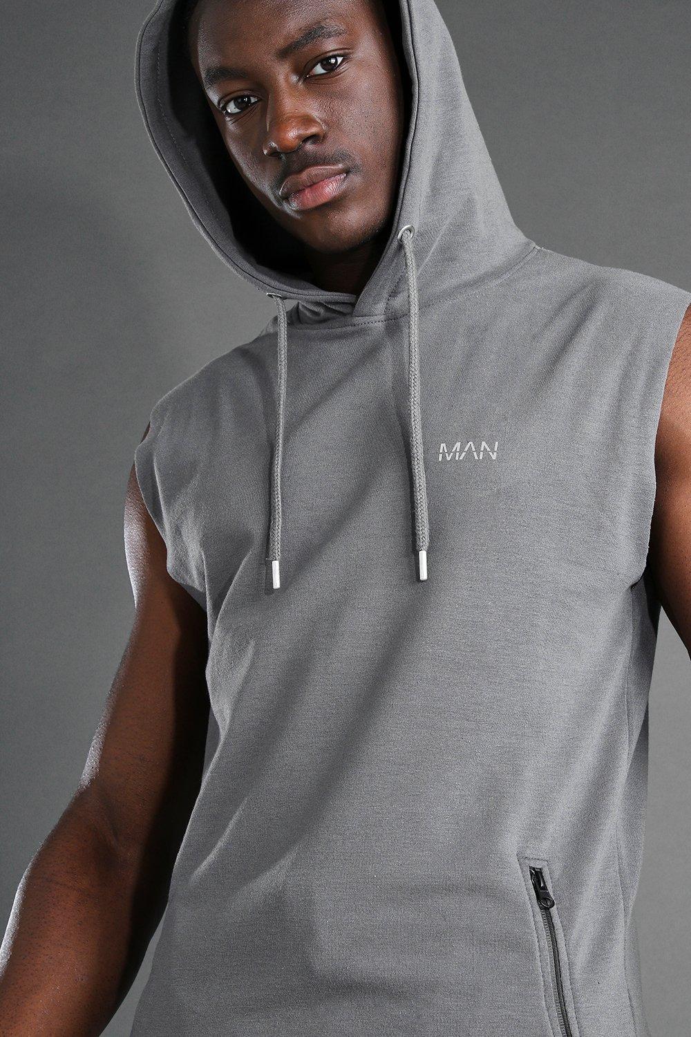 Sweat sans outlet manche capuche homme