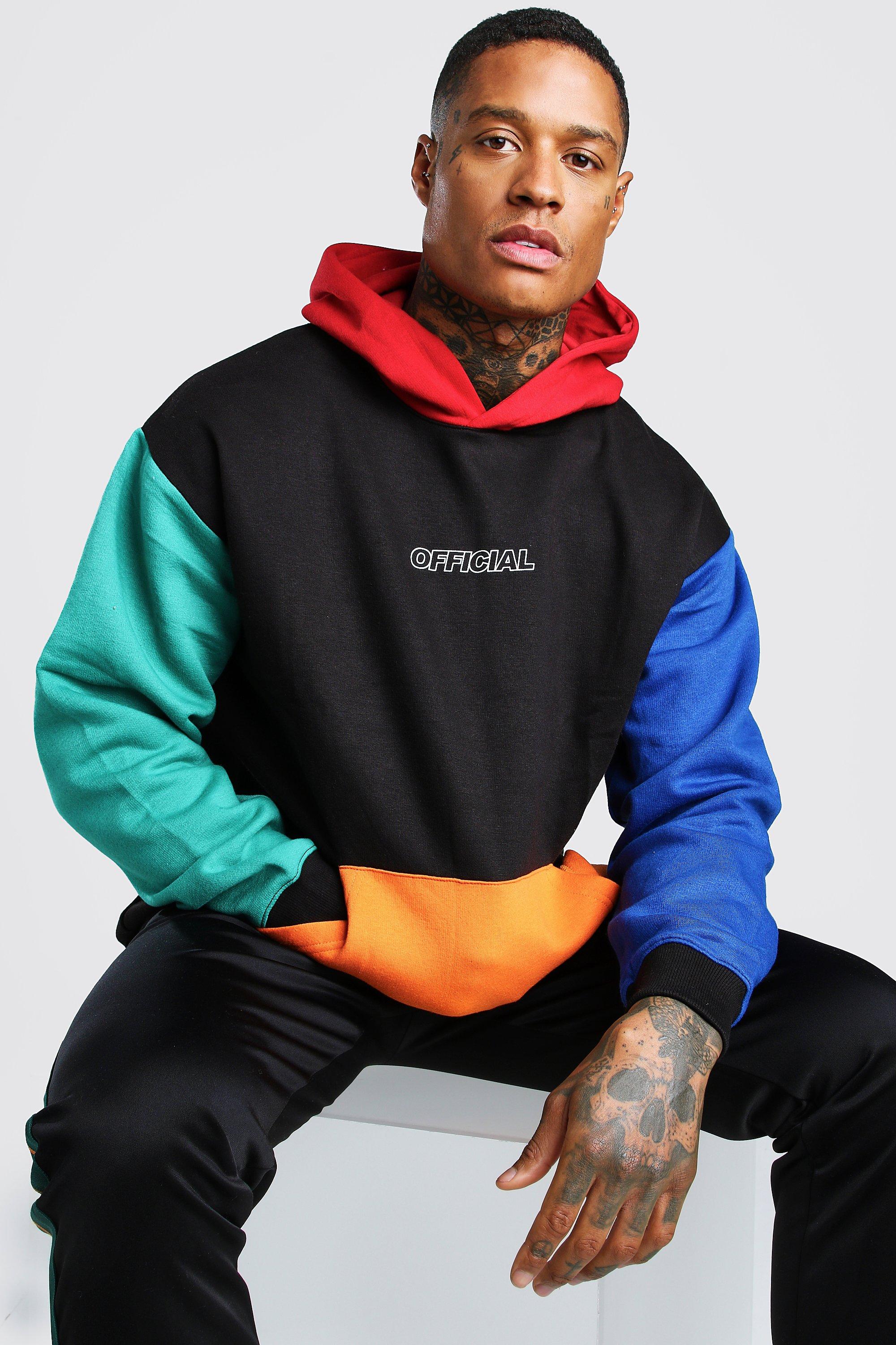 Colour on sale block hoodie