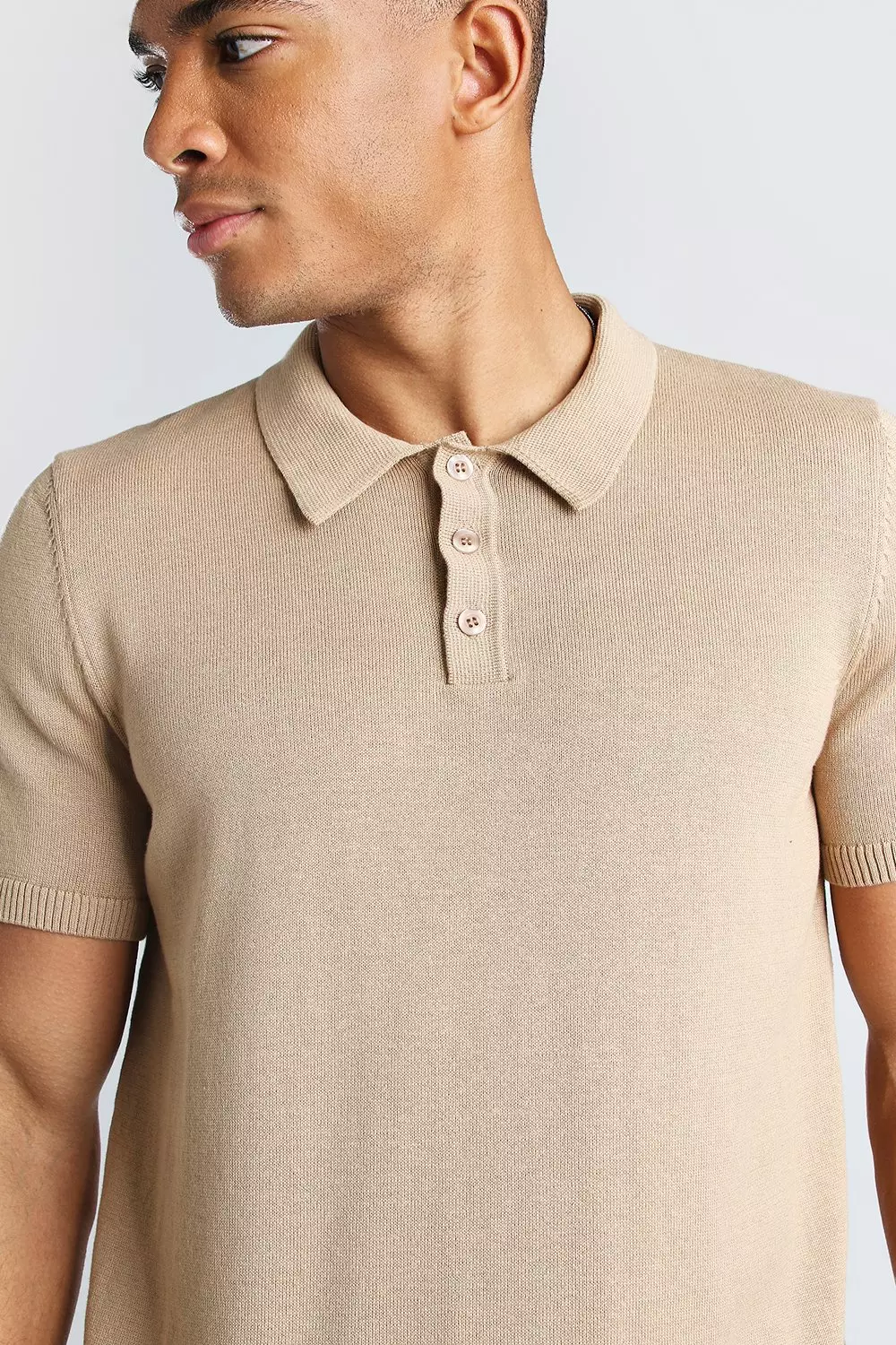 Short sleeve shop knitted polo