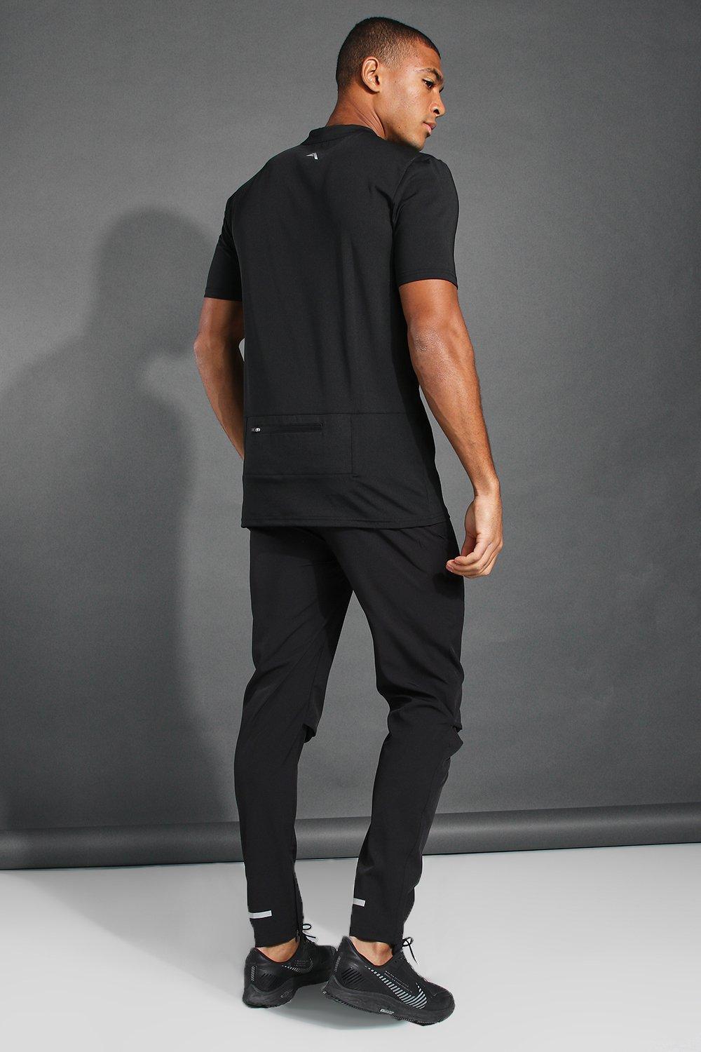 FM London Hyfresh Slim Fit Sports Jogger Men's , Black , S : :  Fashion