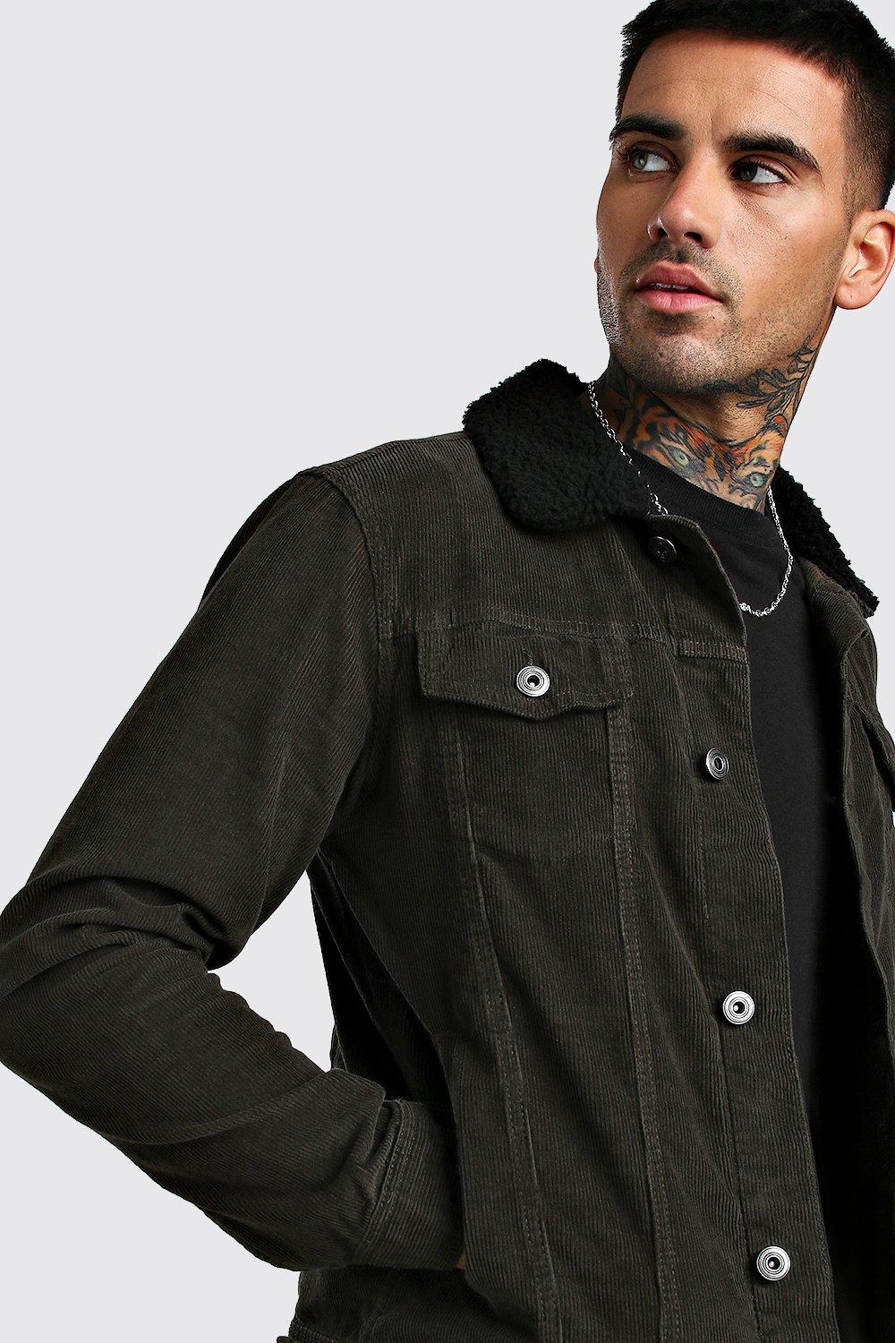 Corduroy jacket boohoo sales