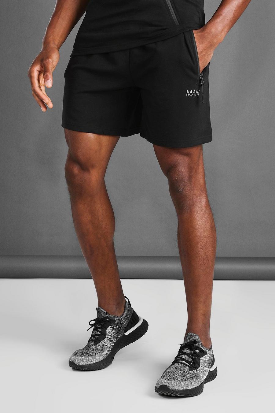 MAN Active Fitness-Shorts, Schwarz image number 1