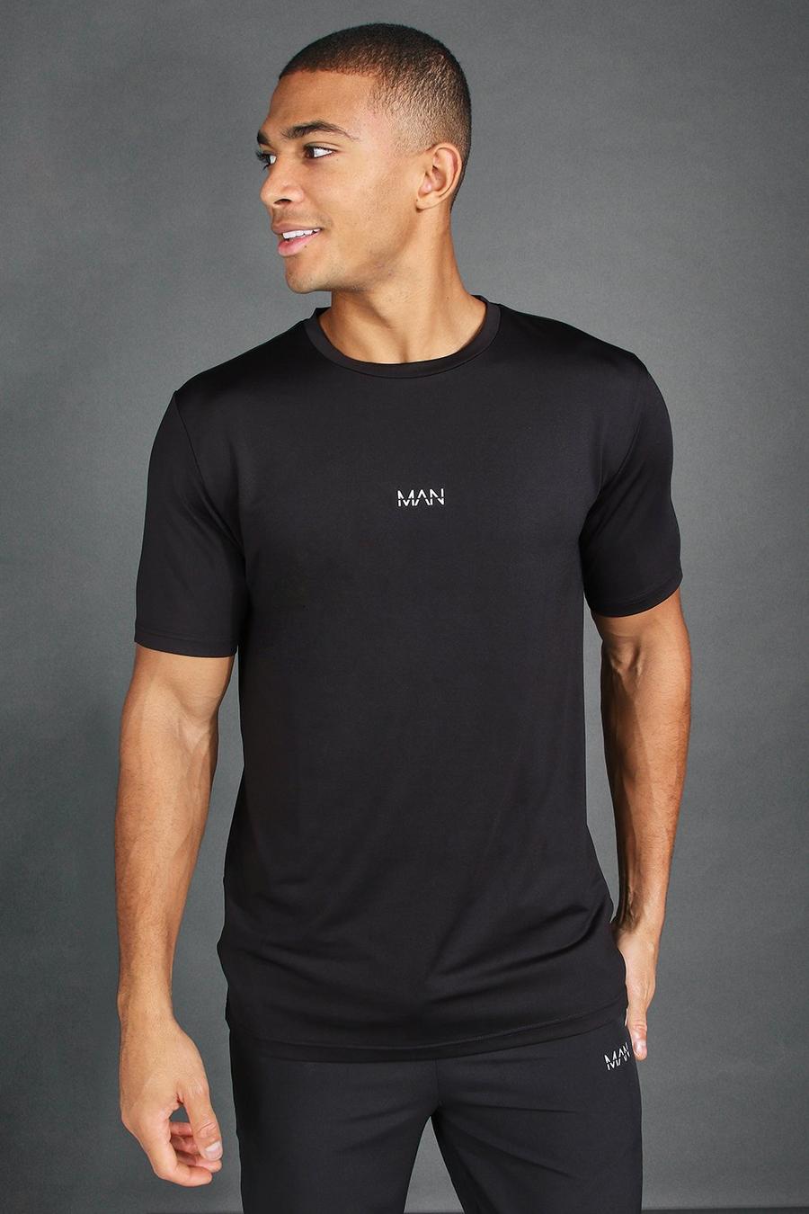 Black MAN Active T-shirt image number 1