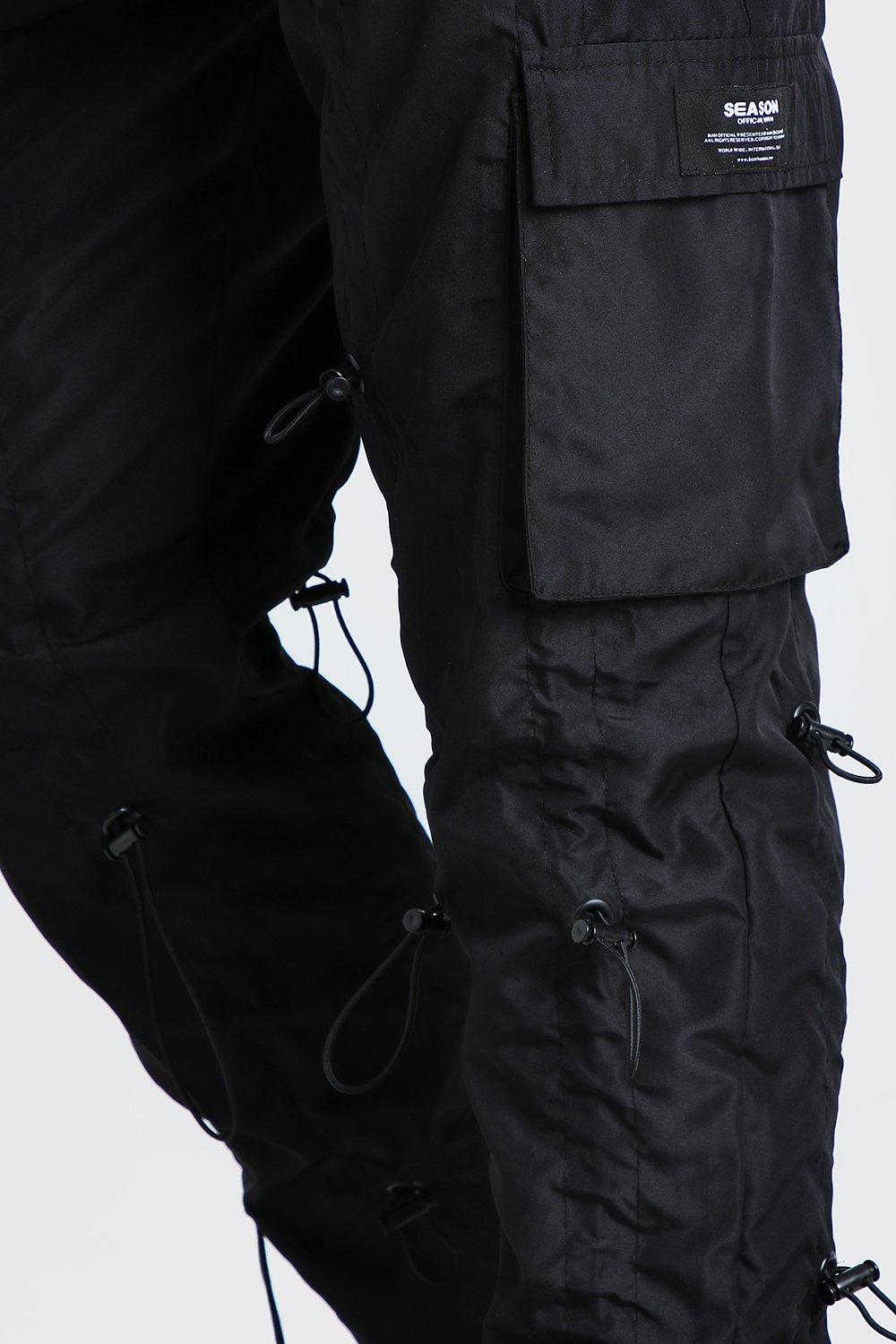 loose fit all over toggle cargo trouser