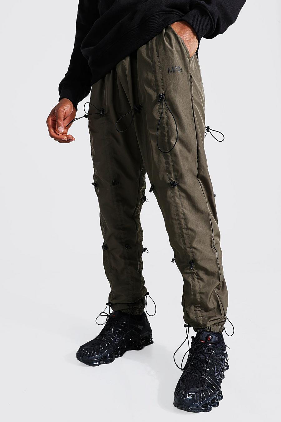 Khaki Original MAN All Over Toggle Shell Trousers image number 1