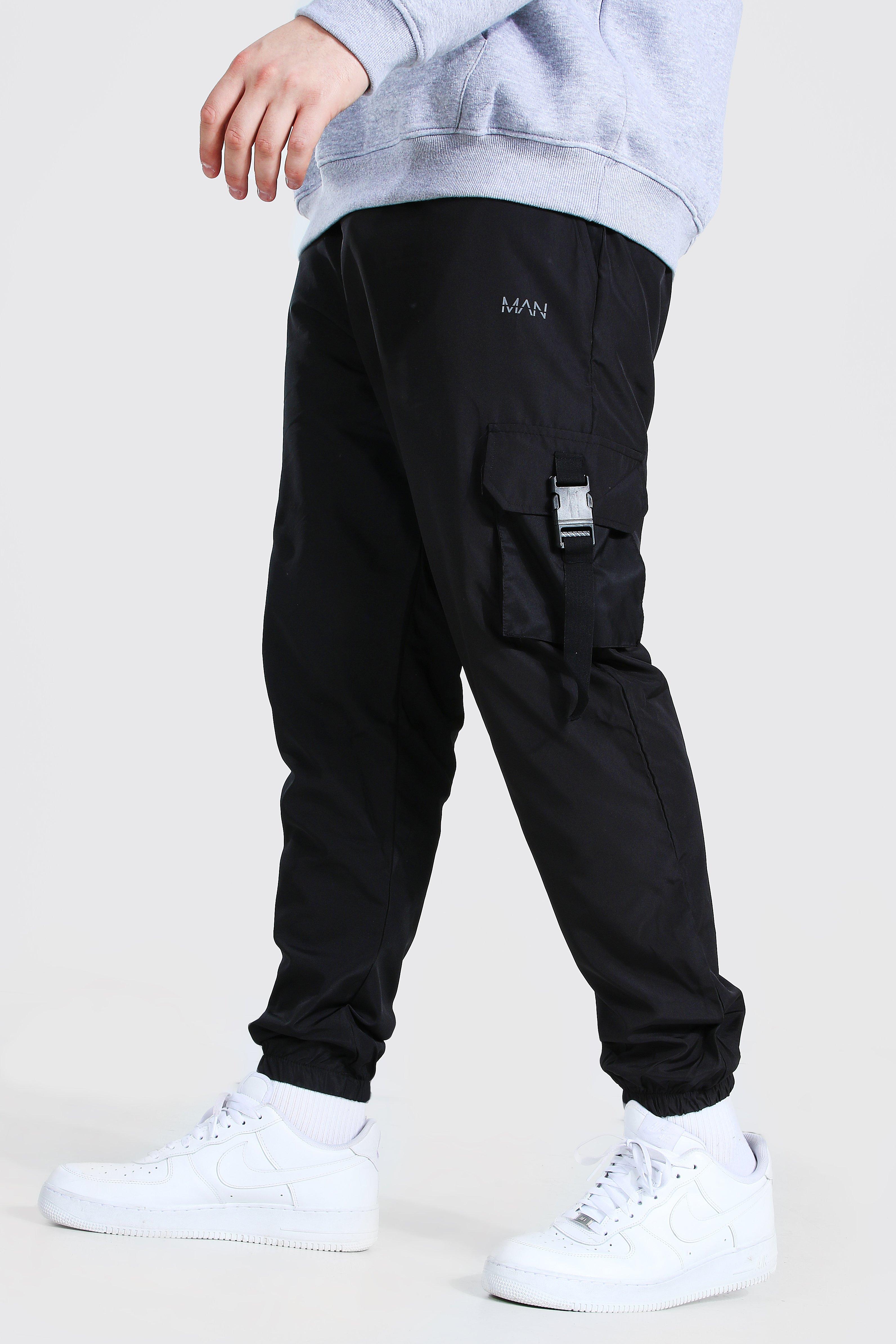 mens buckle joggers
