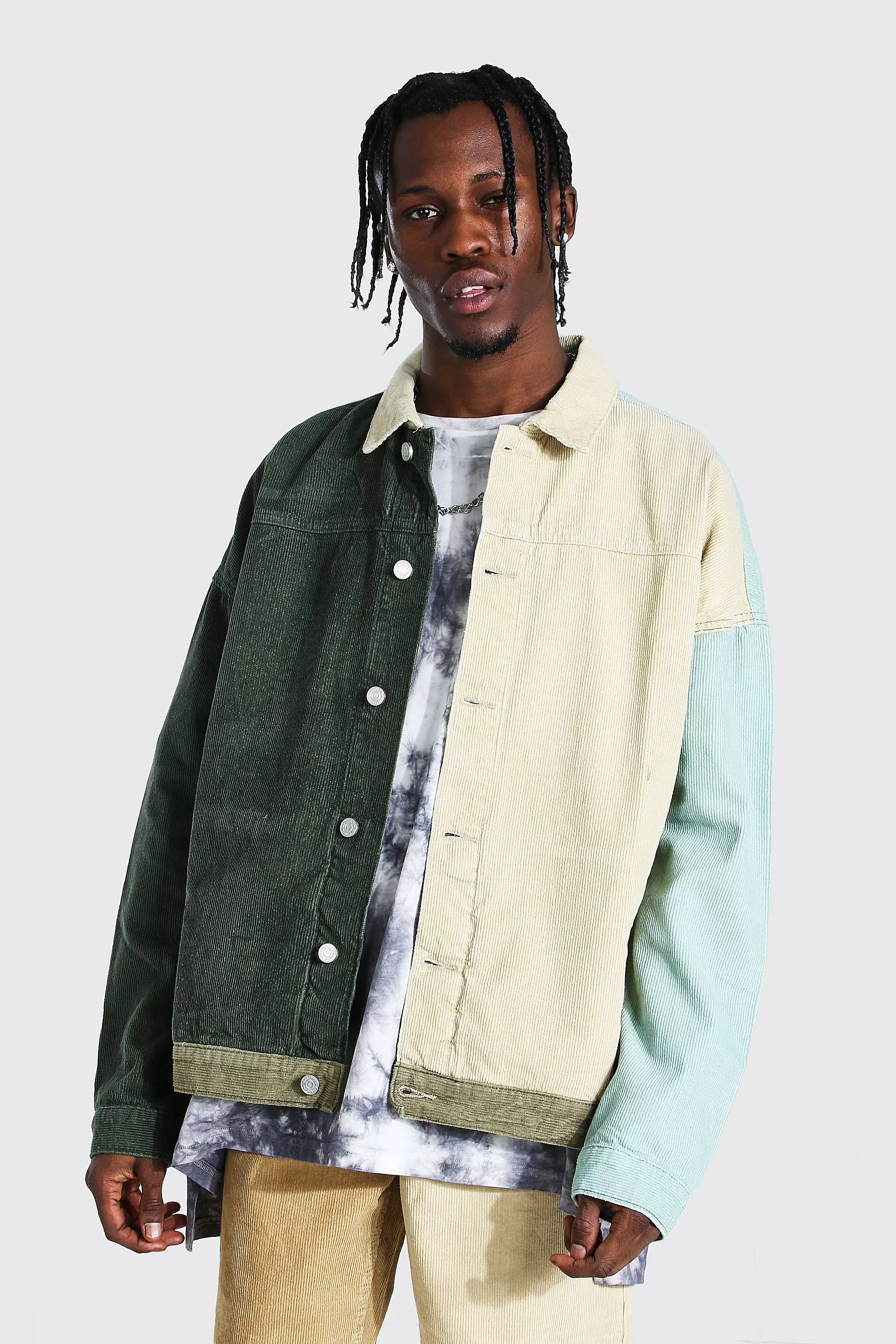 Oversized colour 2025 block jacket