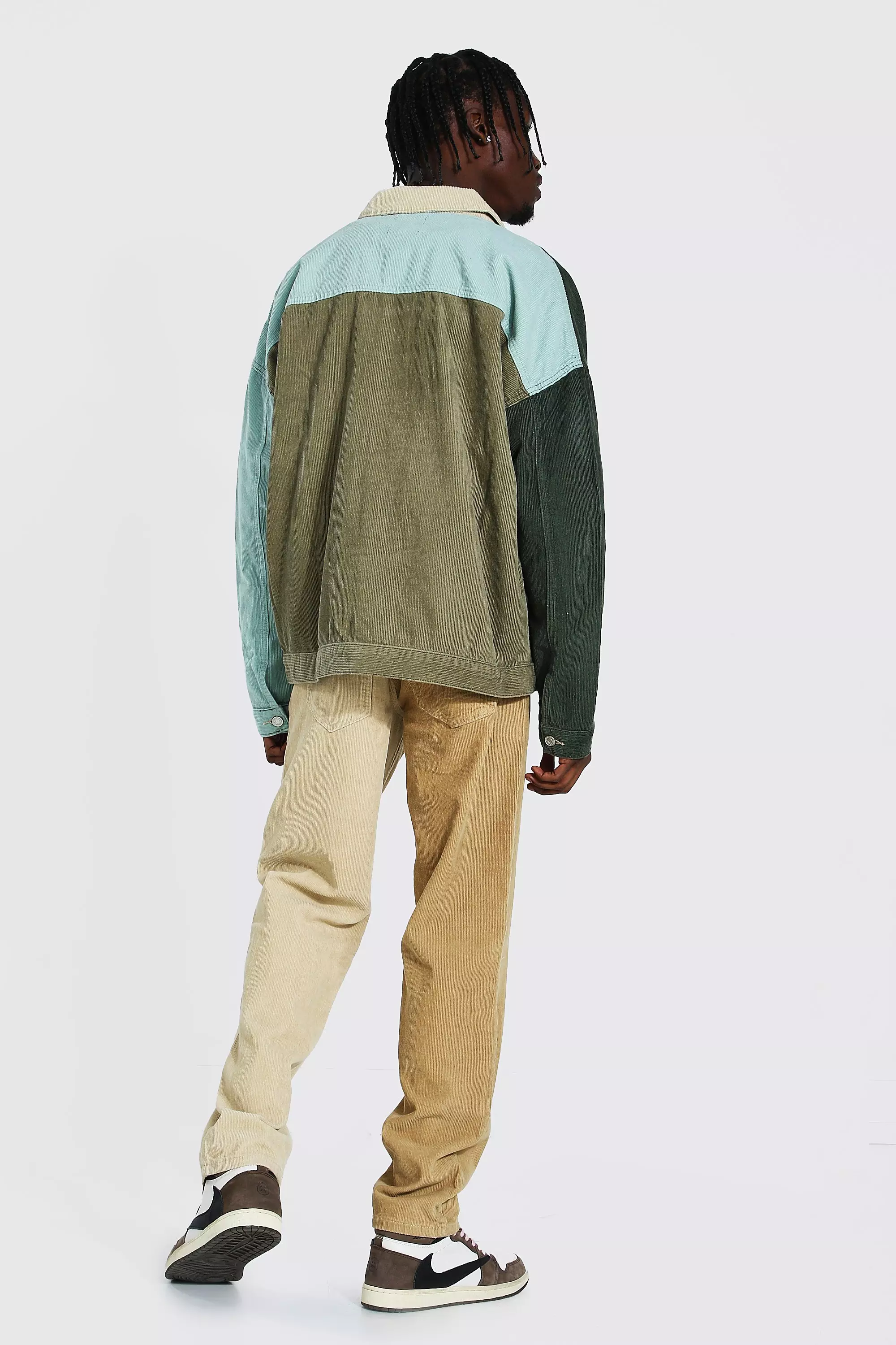 Oversized colour block jacket sale