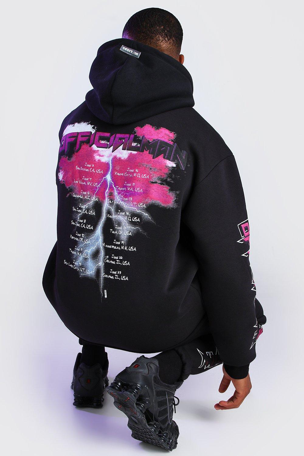 Backprint hoodie hot sale