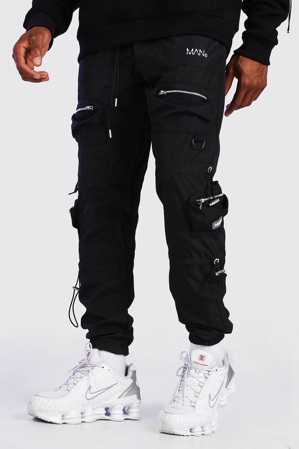 boohoo man cargo joggers