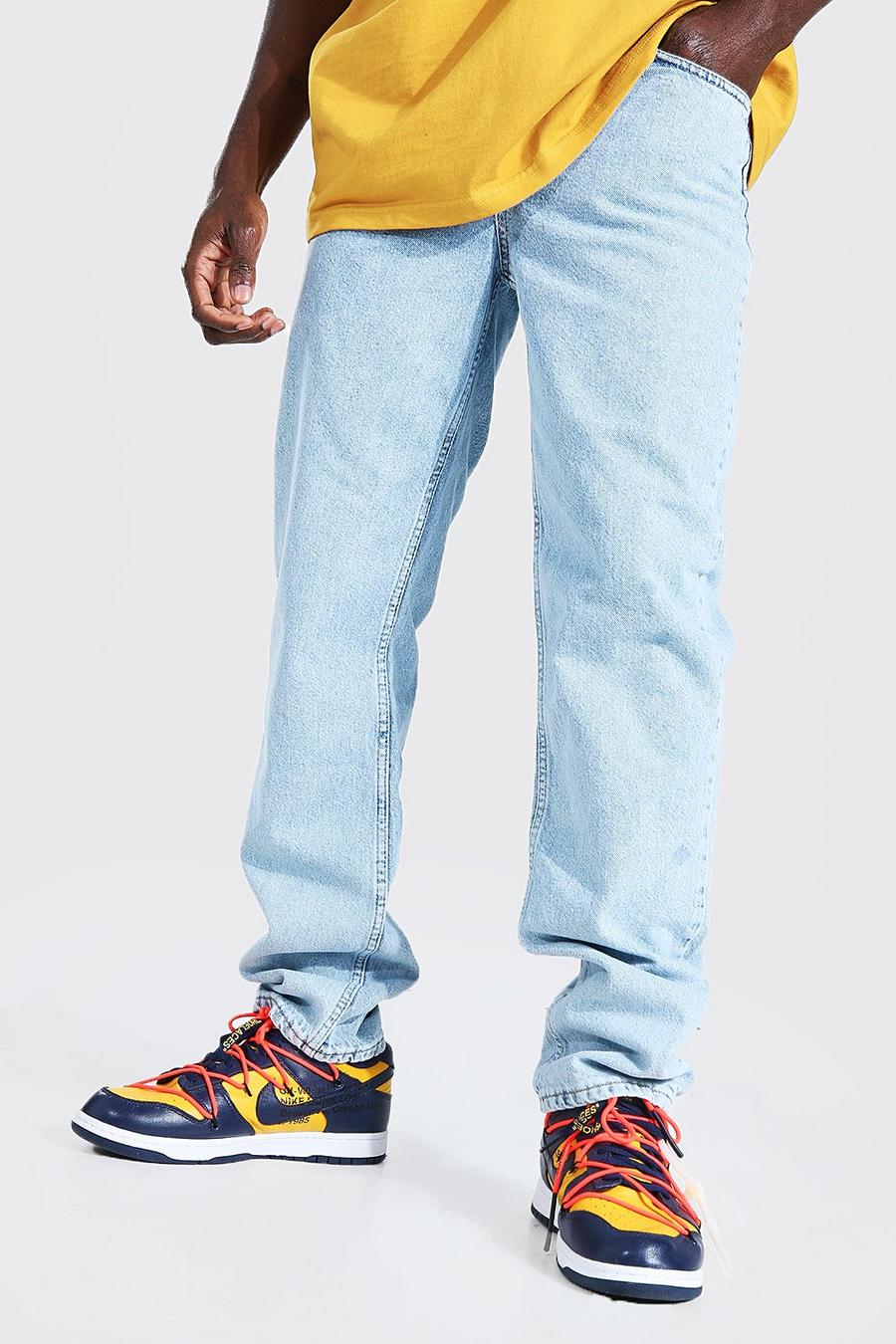 Light blue Jeans med avsmalnande ben image number 1