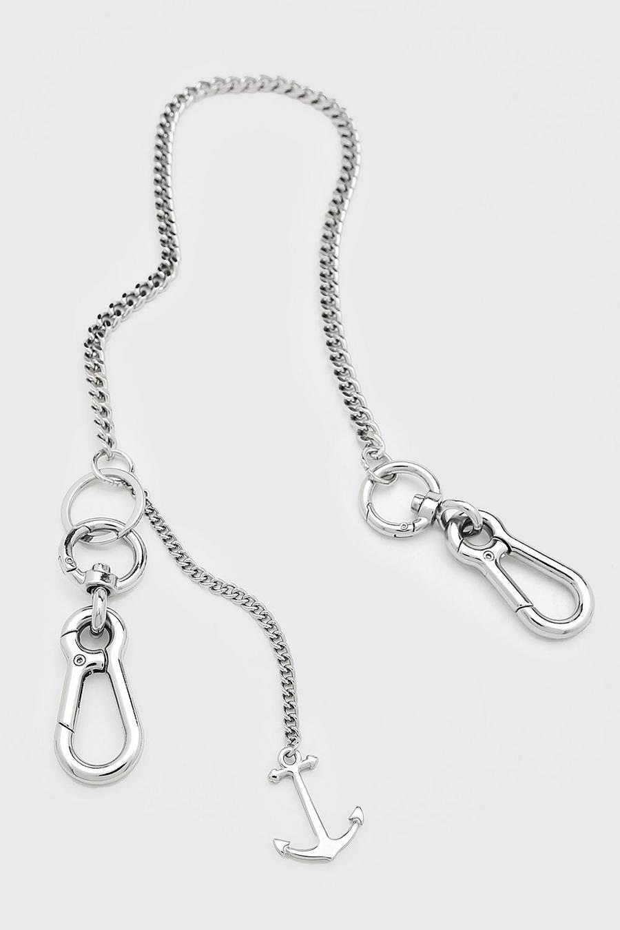 Silver Anchor Jeans Chain image number 1
