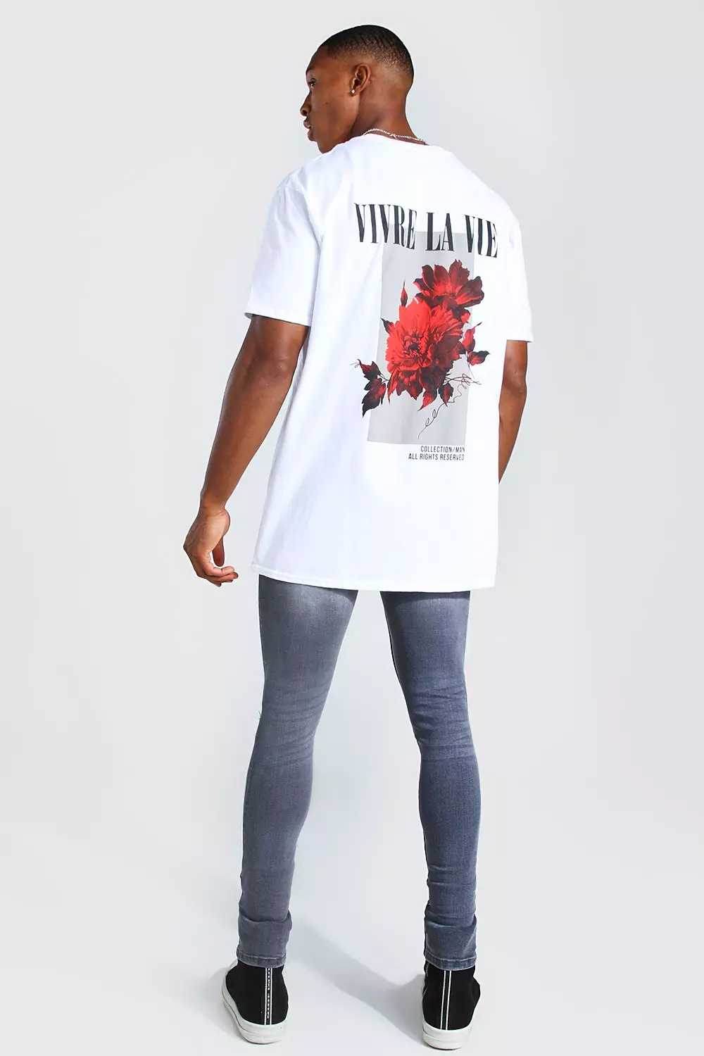 ◆boohoo◆オフィシャルマンフローラルフォトグラフィックシャツ Boohoo ME