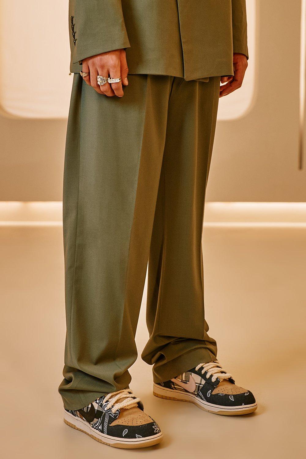 relaxed suit trousers