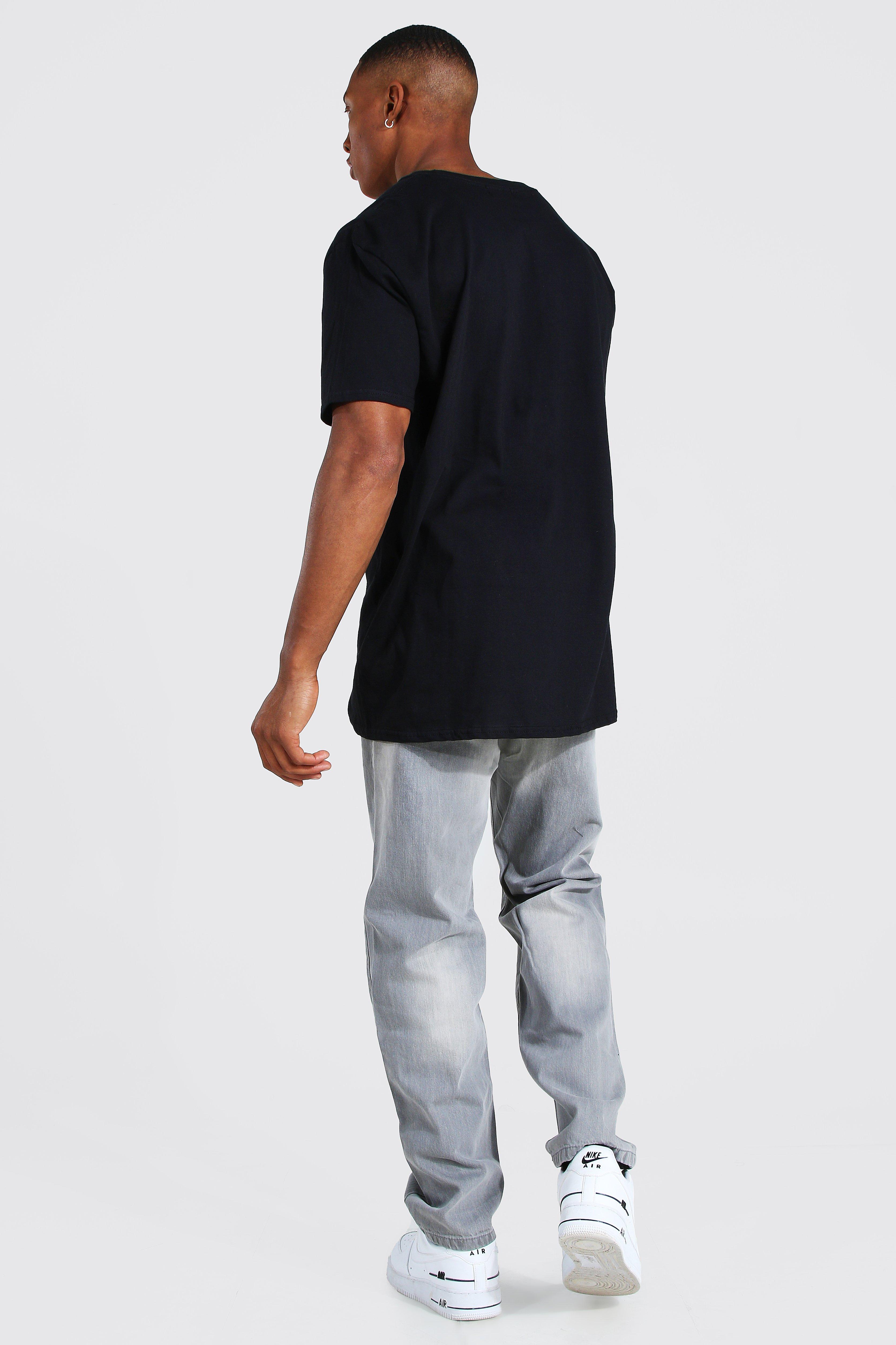 relaxed fit rigid jeans