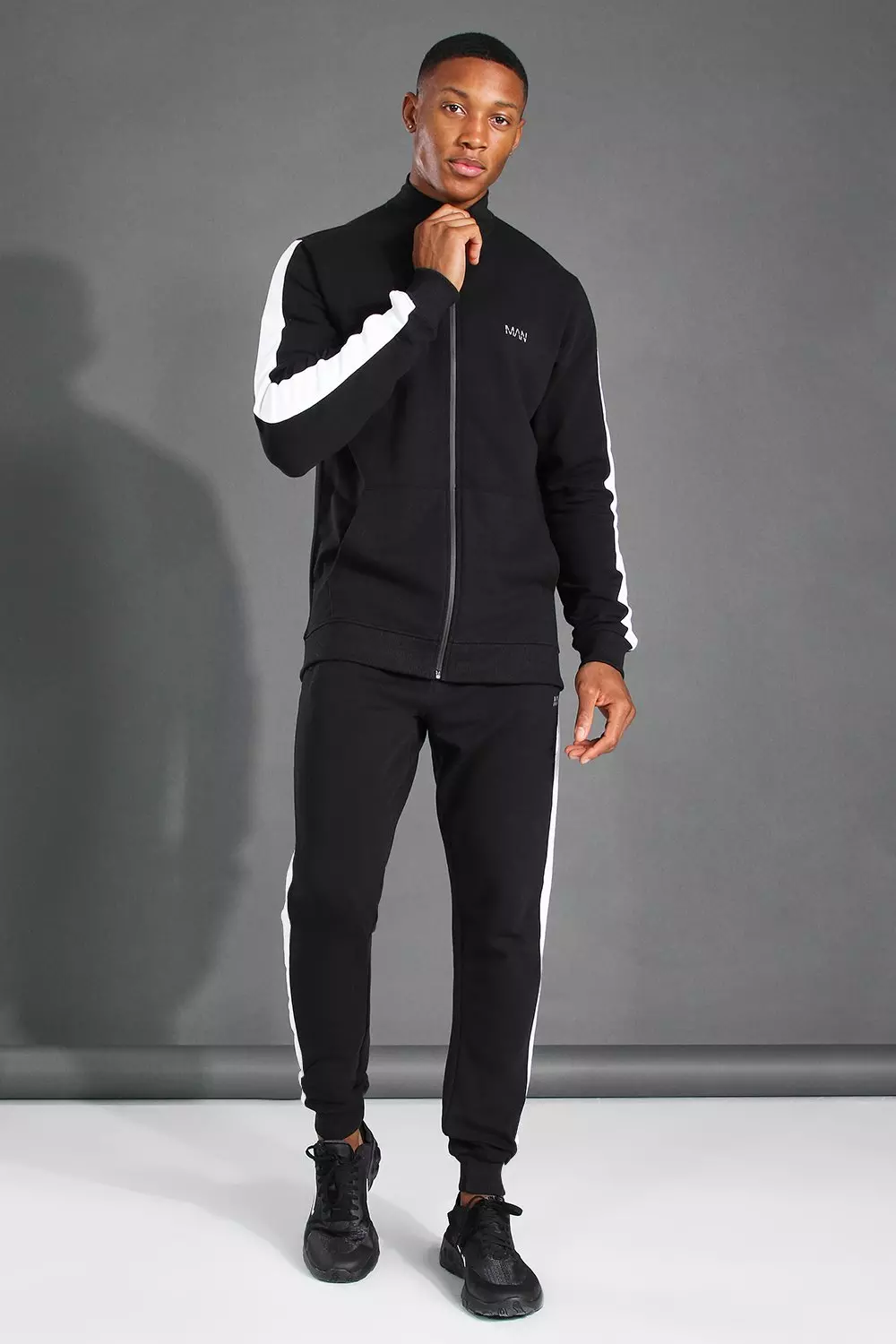 Nike tracksuit outlet side stripe