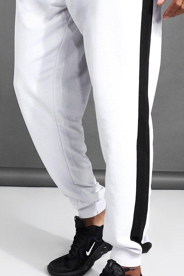 Side stripe joggers mens sales