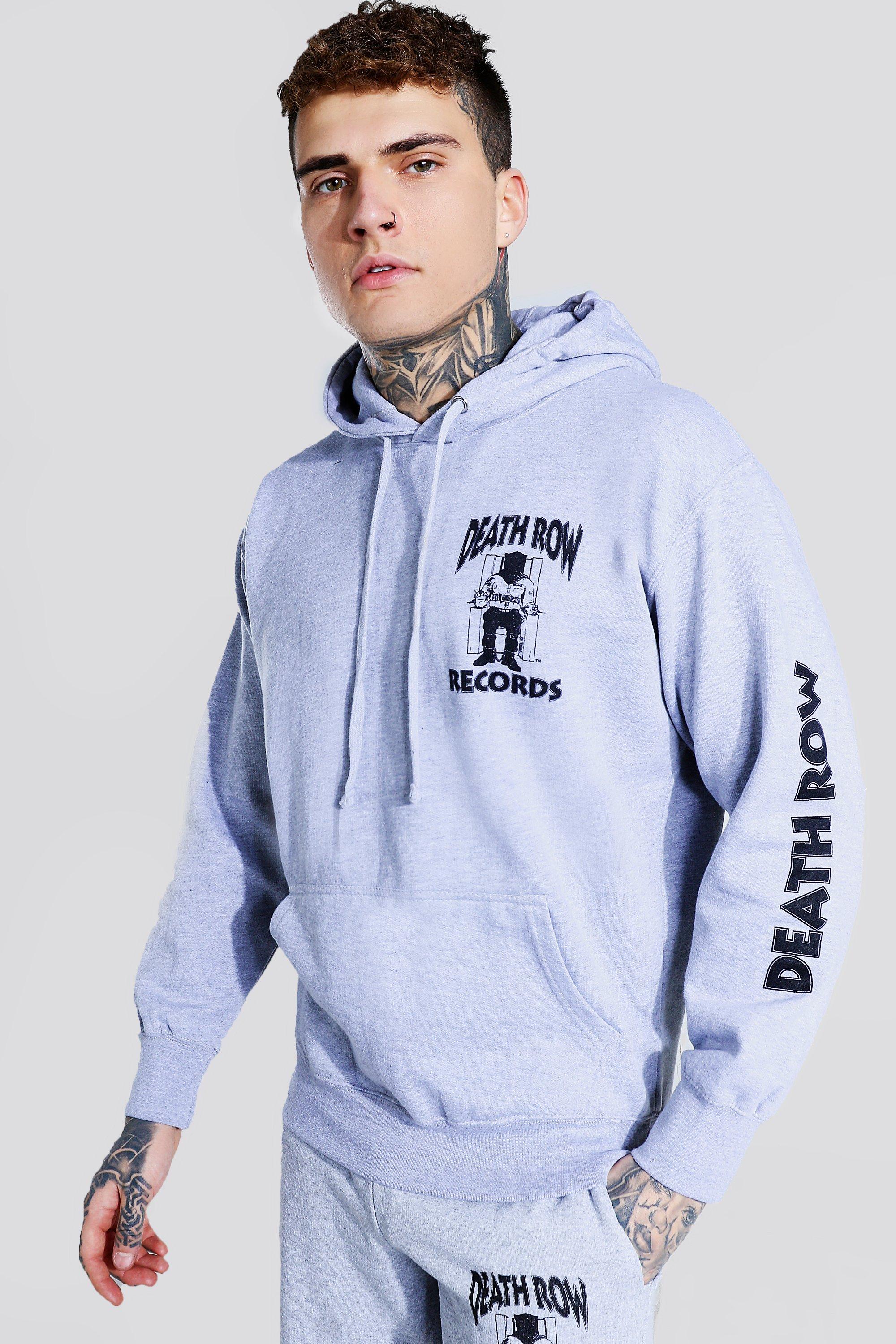 sleeve print hoodie