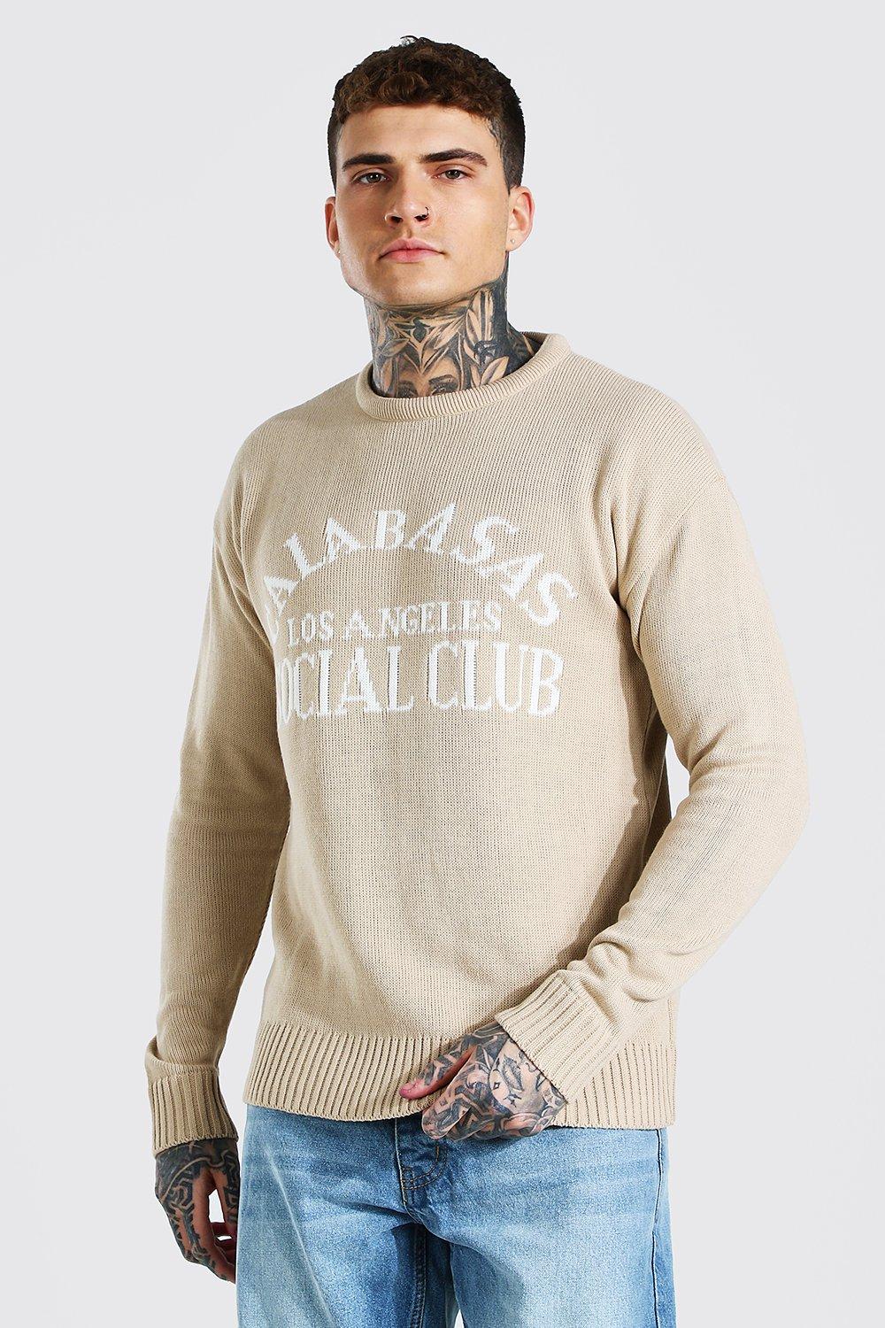 loose crew neck sweater
