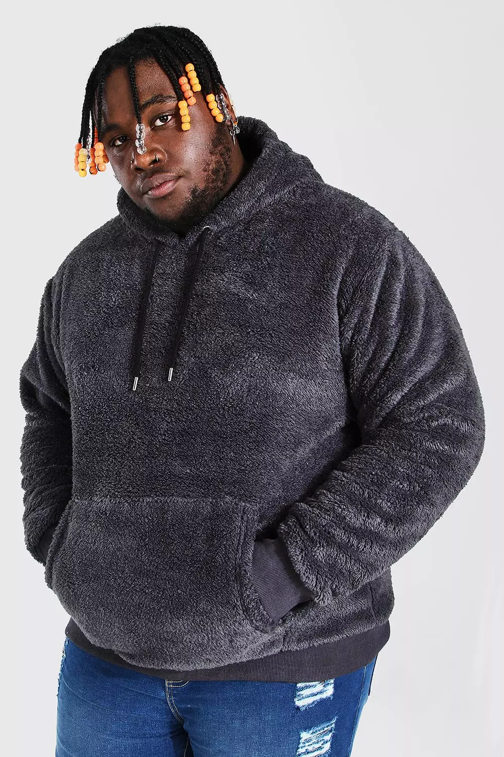 Borg hoodie mens best sale