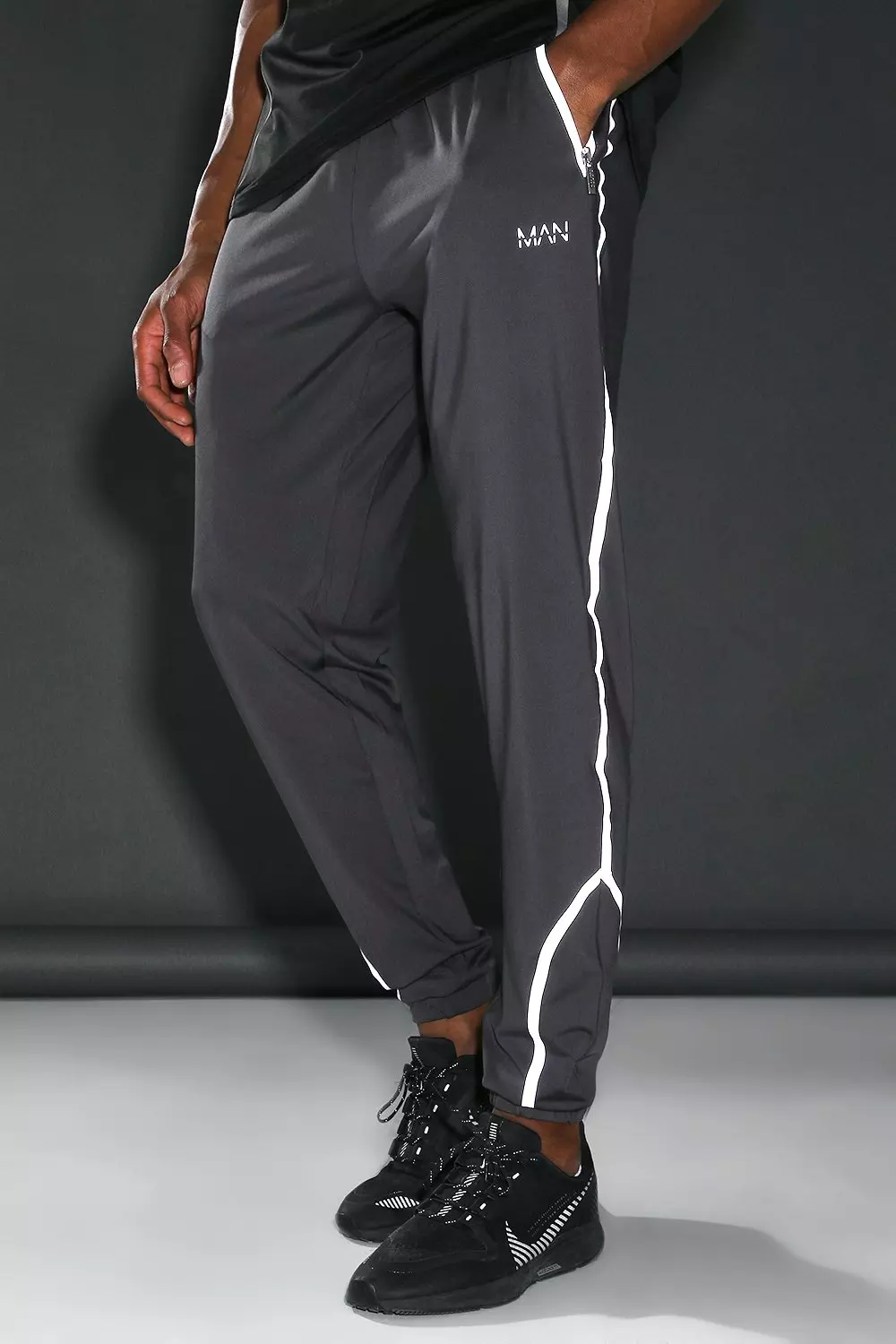 Grey Man Active Reflective Joggers alternative image